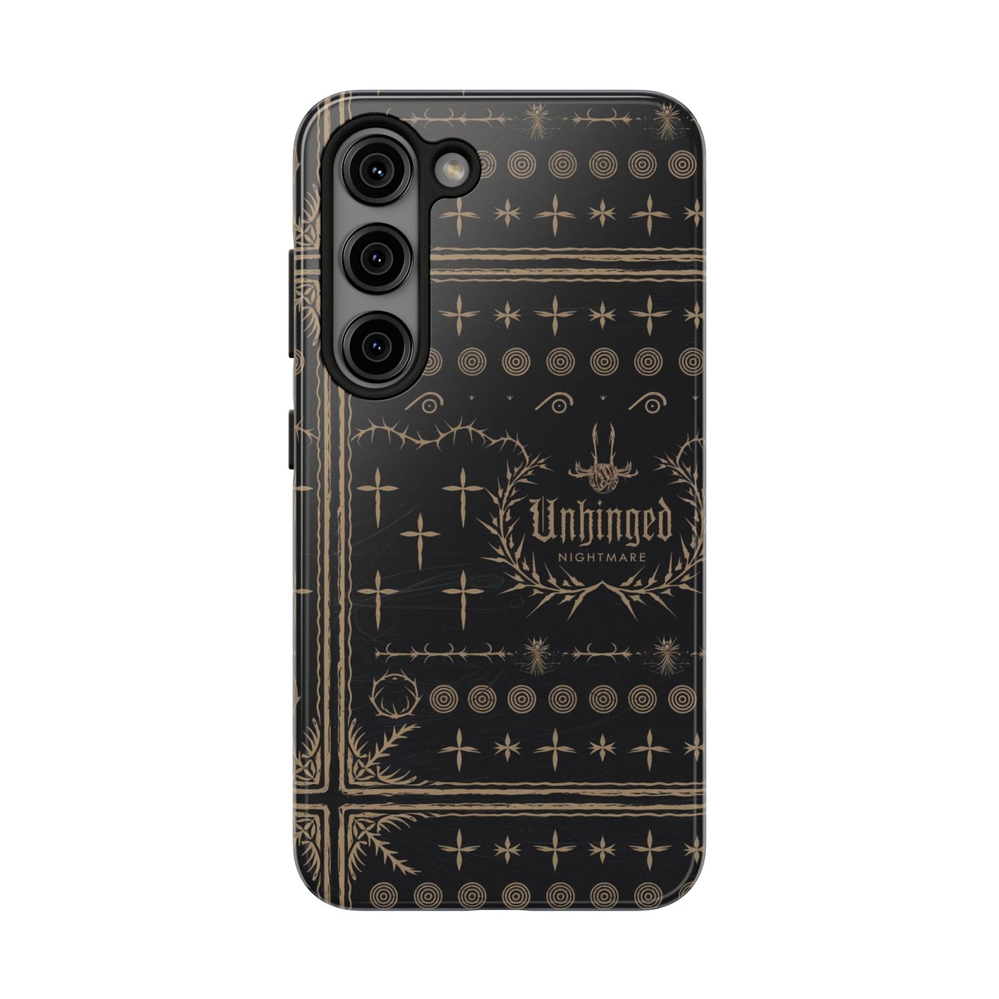 Gothic Phone Case, 'Unhinged Nightmare Crosses', Alternative Case, Punk Grunge