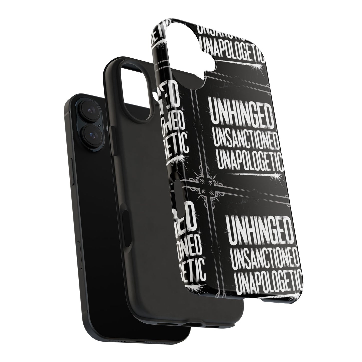 Gothic Case, 'Unhinged Unsanctioned Unapologetic' Alternative Case, Punk Grunge