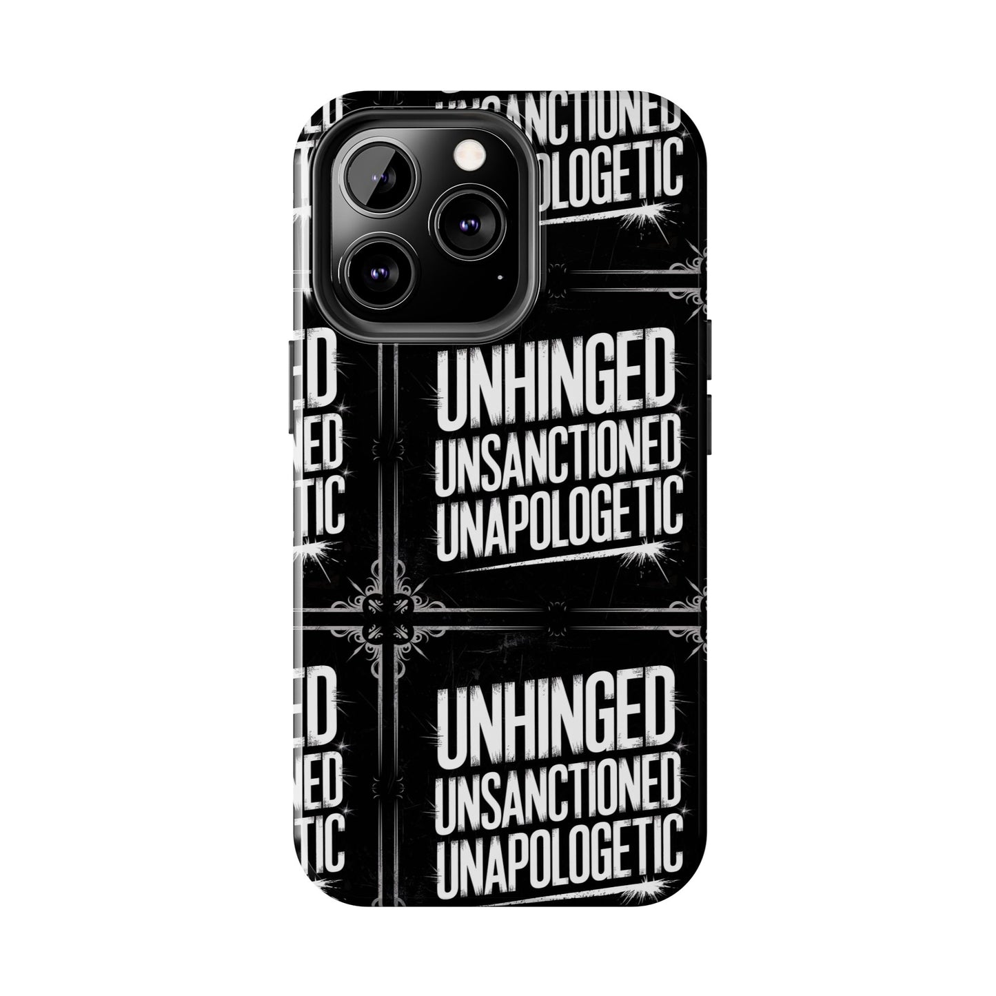 Gothic Case, 'Unhinged Unsanctioned Unapologetic' Alternative Case, Punk Grunge