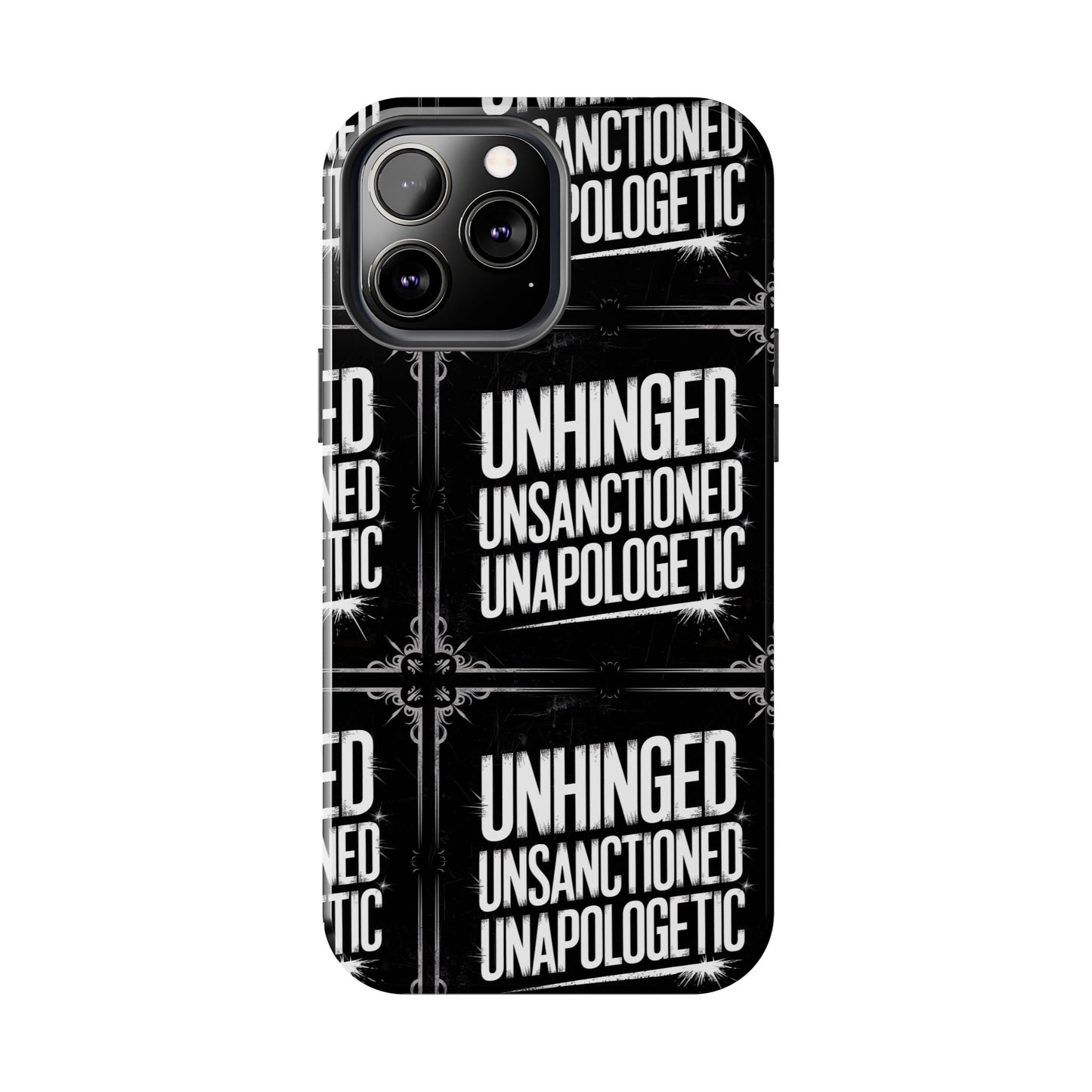 Gothic Case, 'Unhinged Unsanctioned Unapologetic' Alternative Case, Punk Grunge