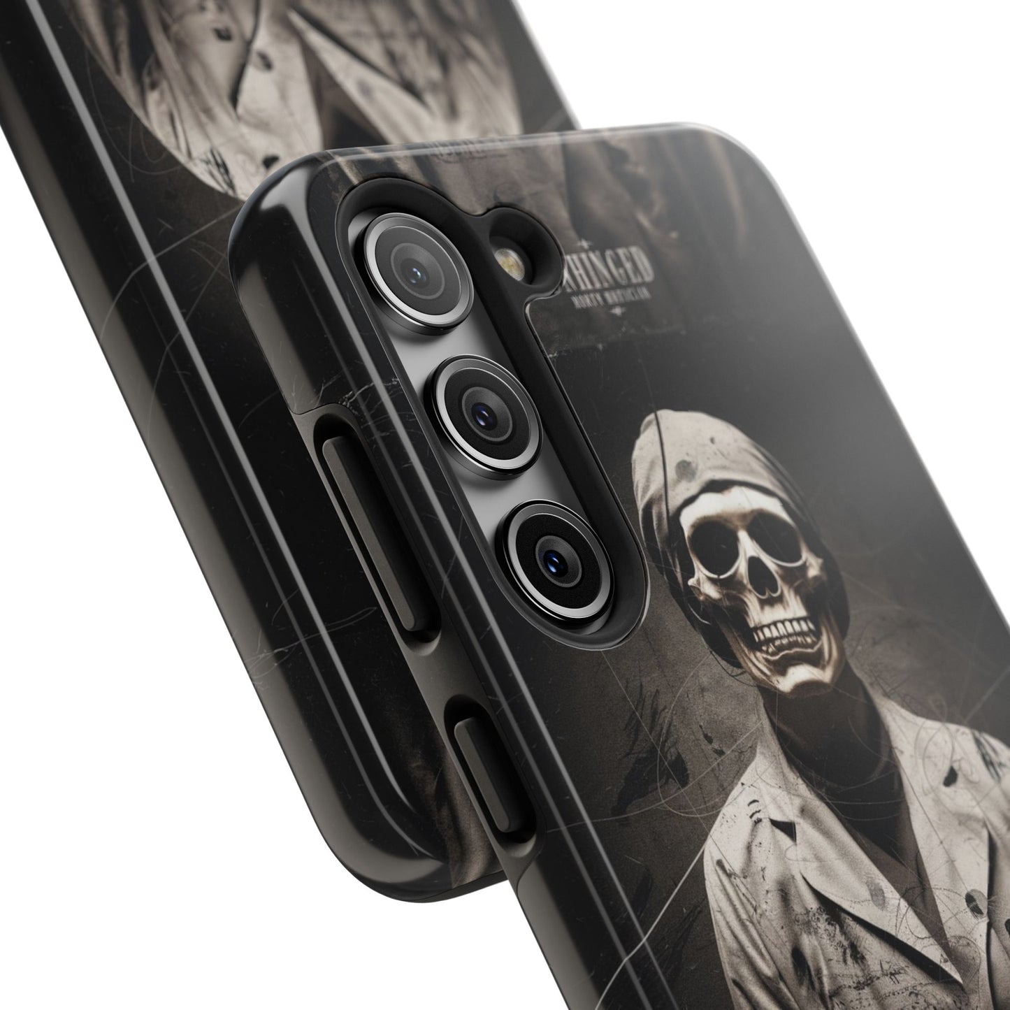 Gothic Phone Case, 'Unhinged Morty Skeleton', Alternative Case, Punk Grunge