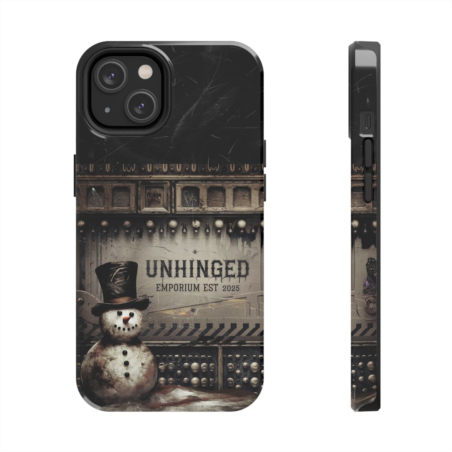 Gothic Phone Case, 'Unhinged Frosty McDeath', Alternative Case, Punk Grunge