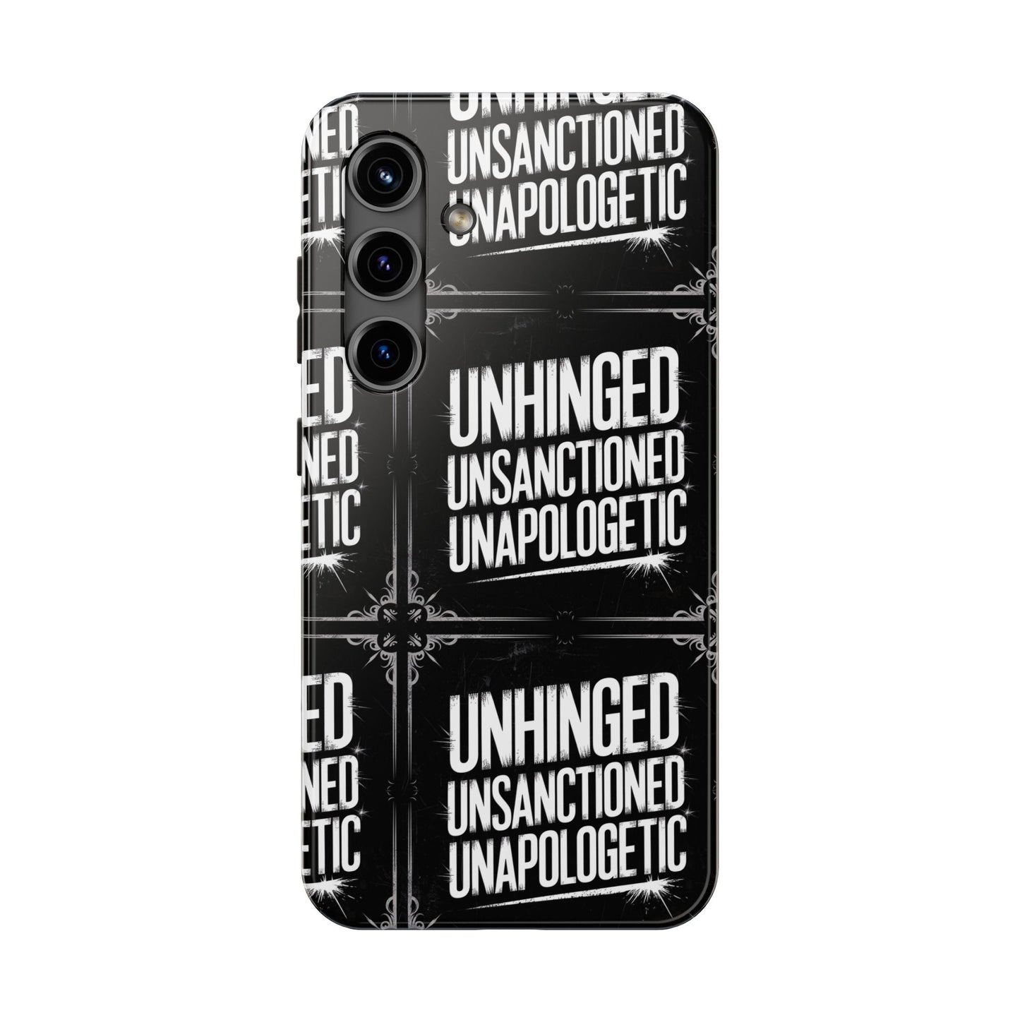 Gothic Case, 'Unhinged Unsanctioned Unapologetic' Alternative Case, Punk Grunge