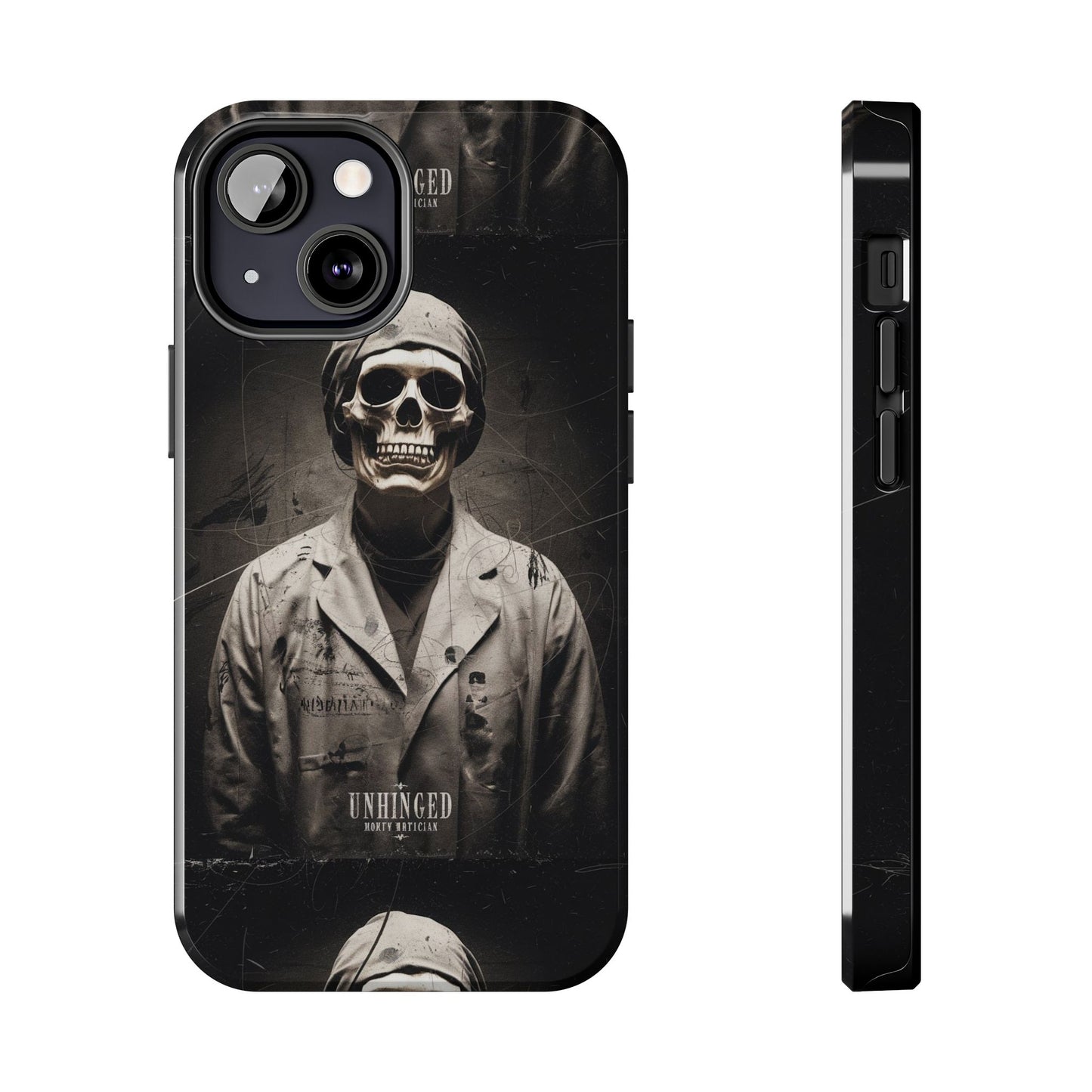 Gothic Phone Case, 'Unhinged Morty Skeleton', Alternative Case, Punk Grunge