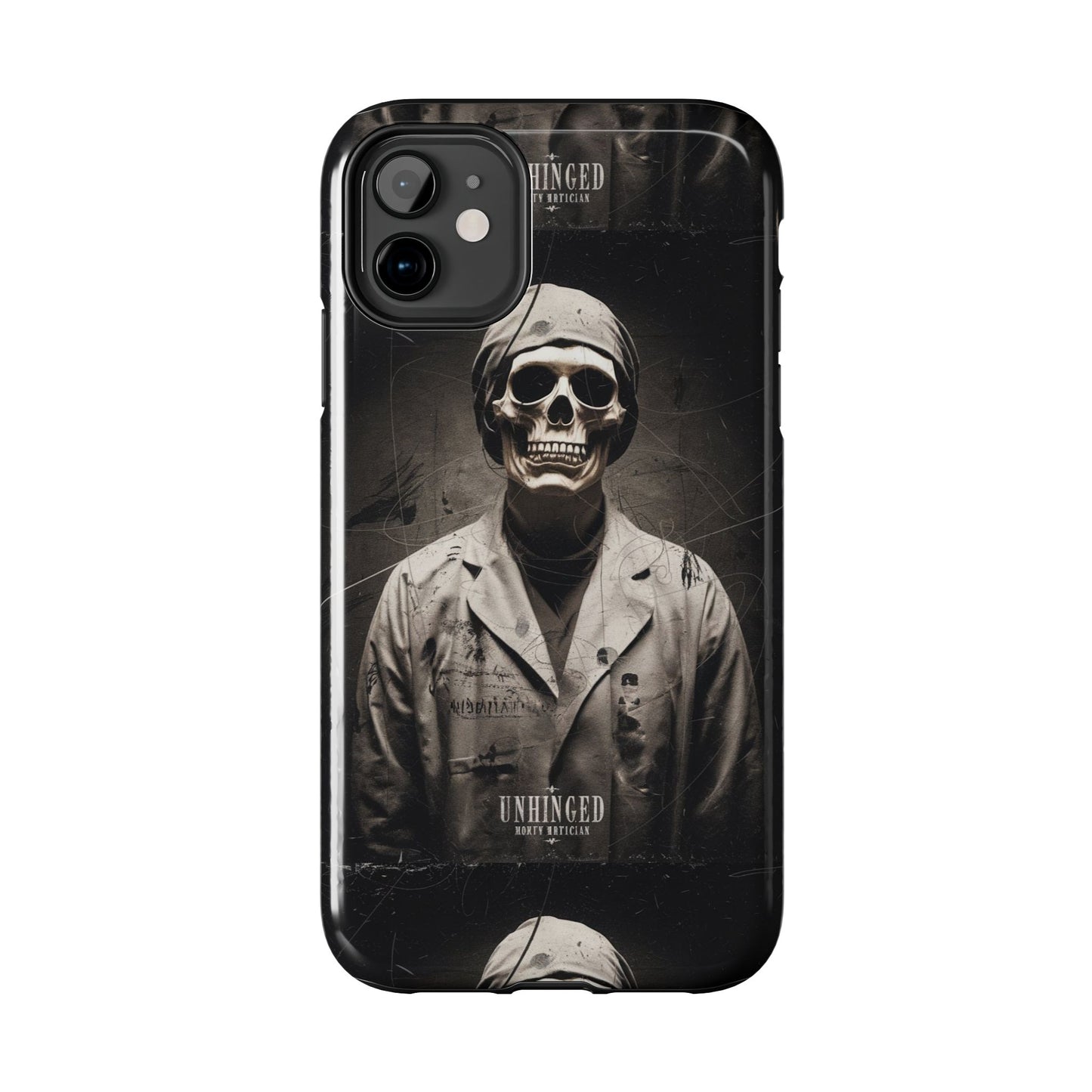 Gothic Phone Case, 'Unhinged Morty Skeleton', Alternative Case, Punk Grunge