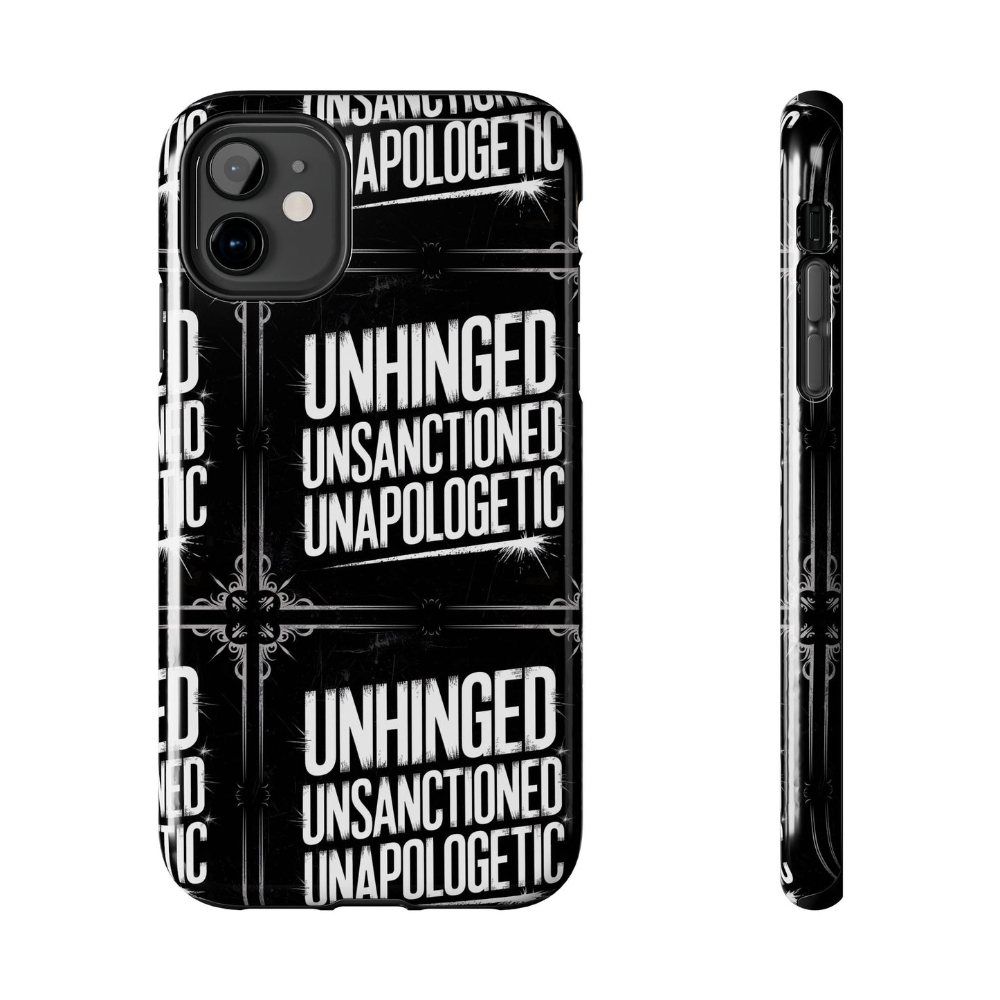 Gothic Case, 'Unhinged Unsanctioned Unapologetic' Alternative Case, Punk Grunge