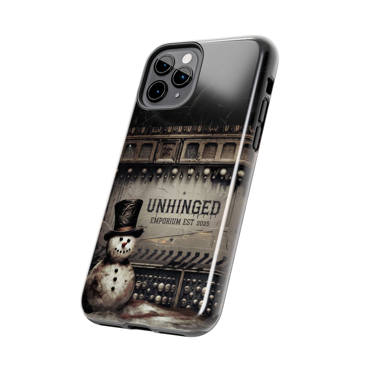 Gothic Phone Case, 'Unhinged Frosty McDeath', Alternative Case, Punk Grunge