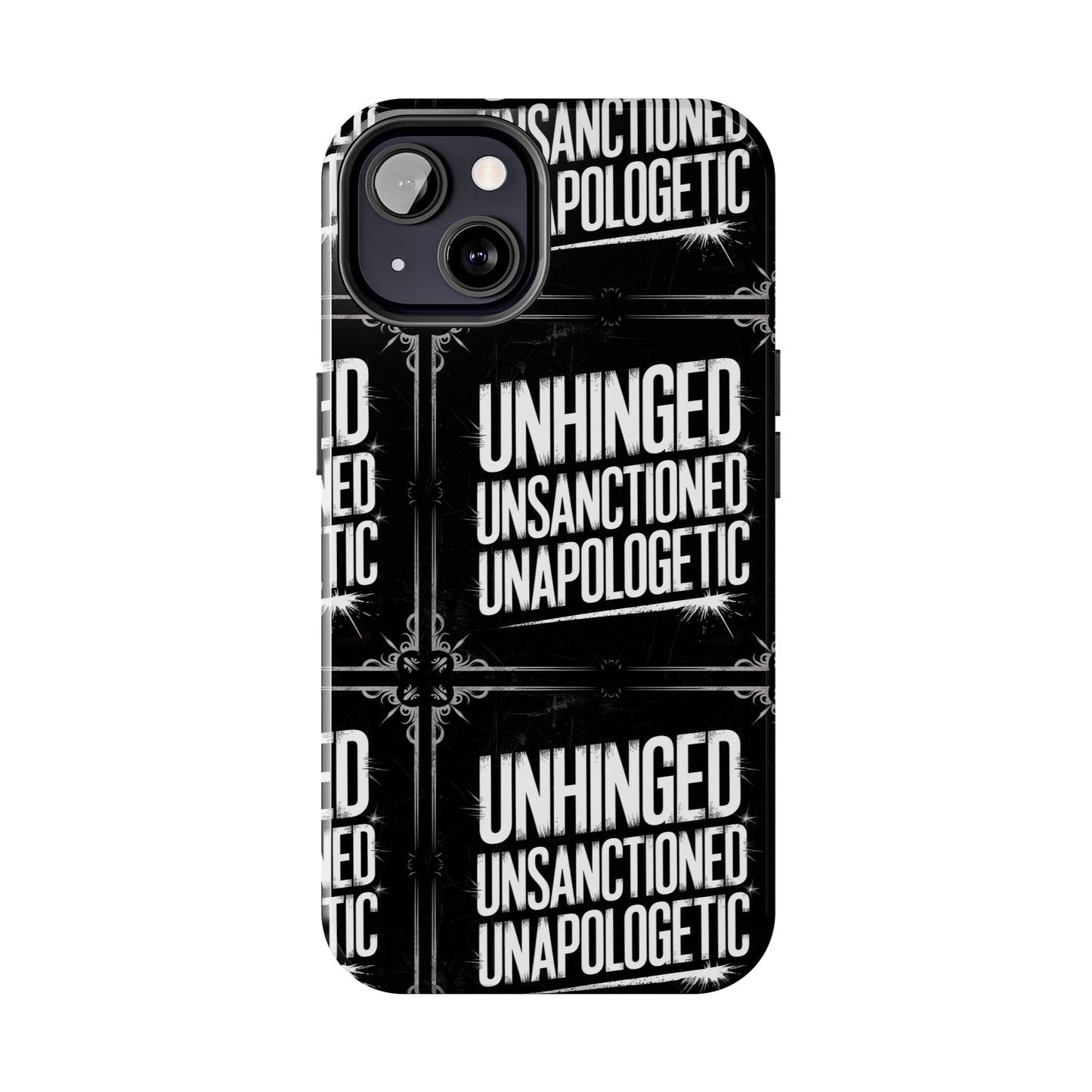 Gothic Case, 'Unhinged Unsanctioned Unapologetic' Alternative Case, Punk Grunge