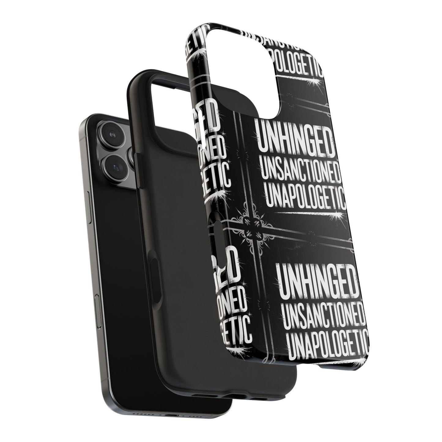 Gothic Case, 'Unhinged Unsanctioned Unapologetic' Alternative Case, Punk Grunge