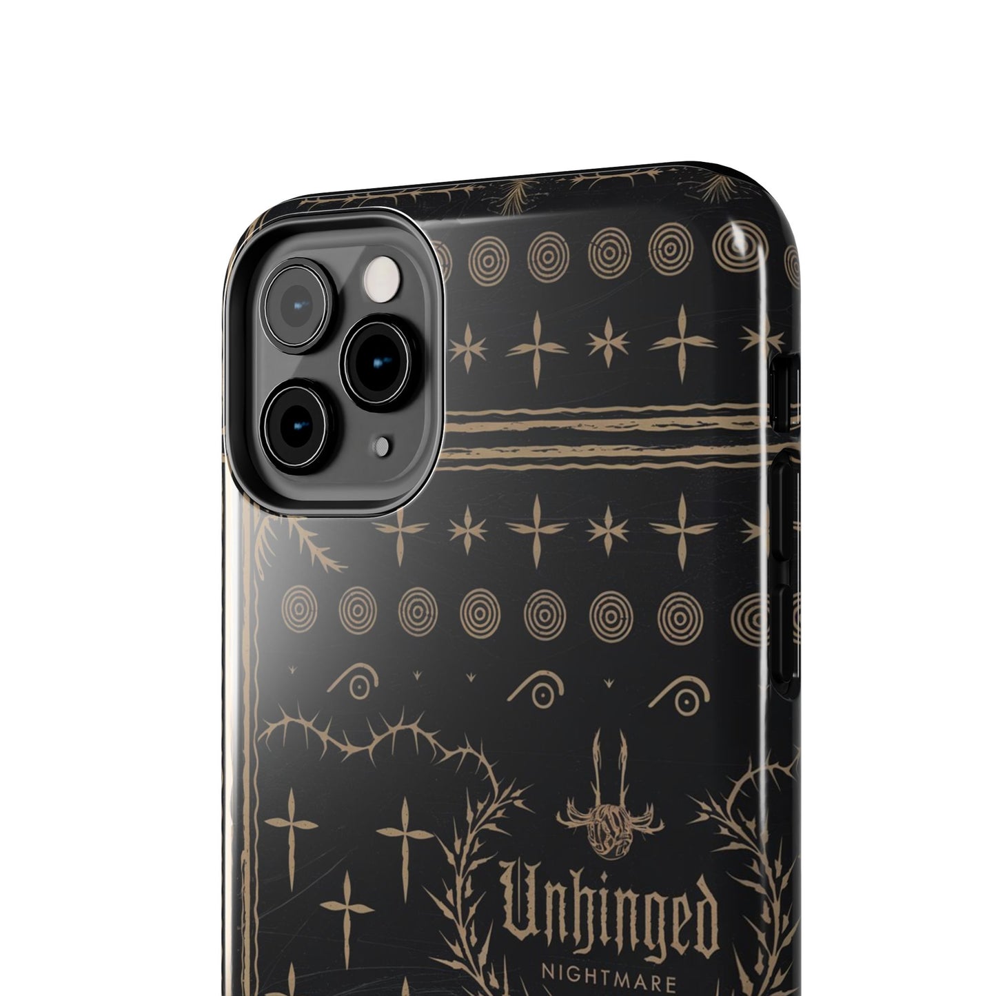 Gothic Phone Case, 'Unhinged Nightmare Crosses', Alternative Case, Punk Grunge