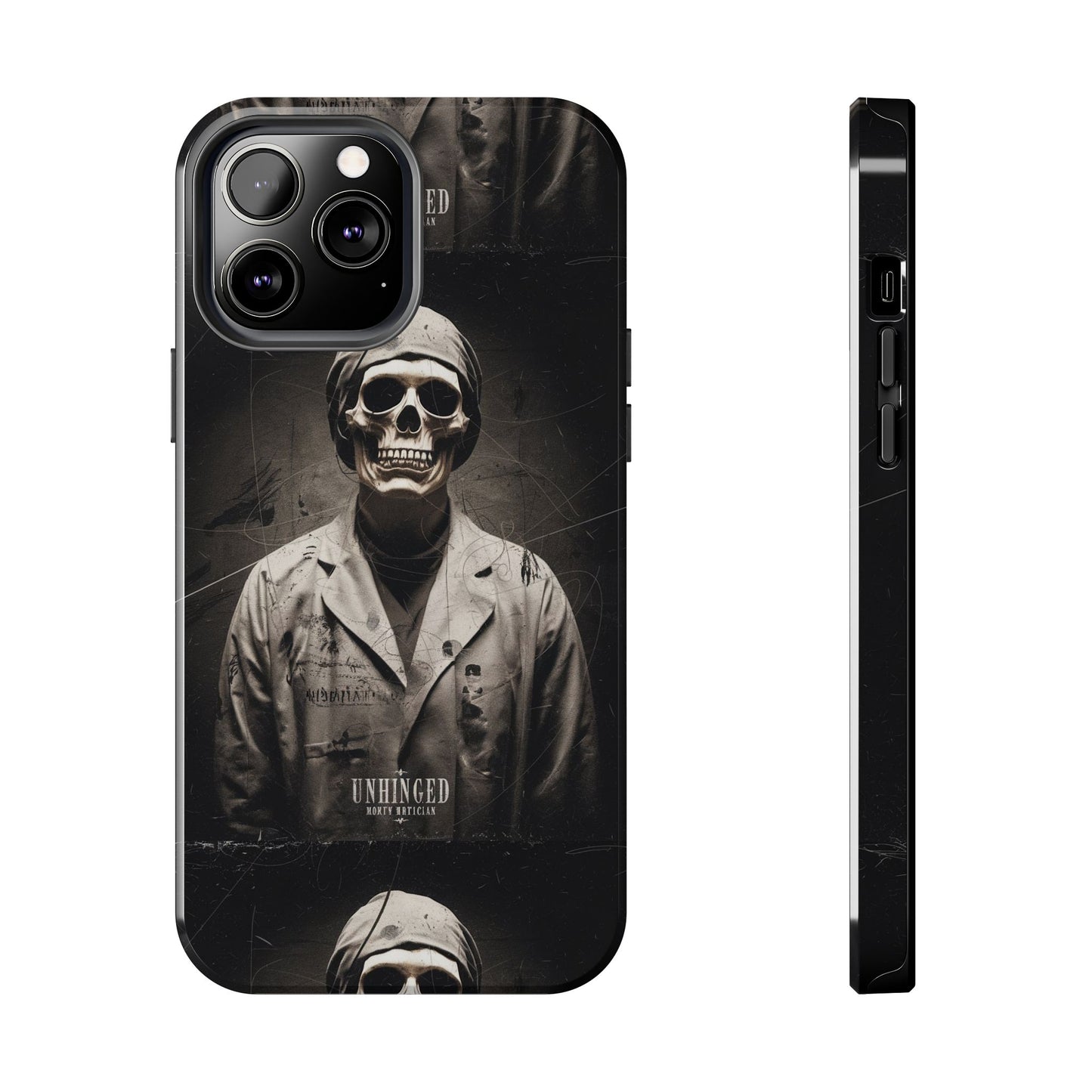 Gothic Phone Case, 'Unhinged Morty Skeleton', Alternative Case, Punk Grunge