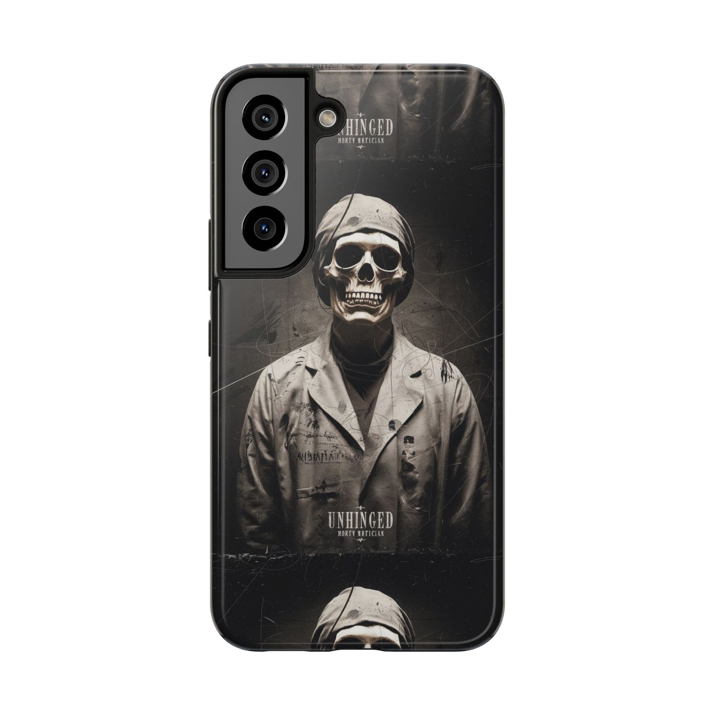 Gothic Phone Case, 'Unhinged Morty Skeleton', Alternative Case, Punk Grunge