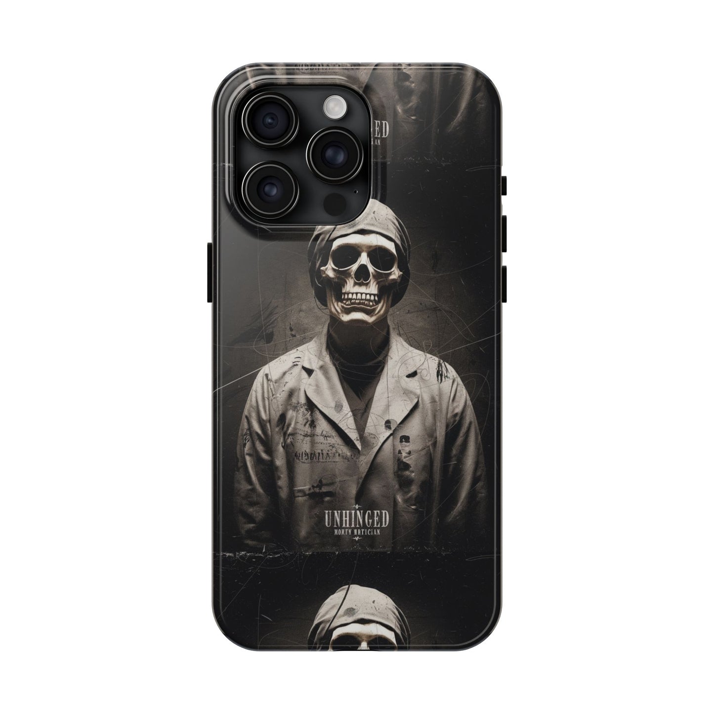 Gothic Phone Case, 'Unhinged Morty Skeleton', Alternative Case, Punk Grunge