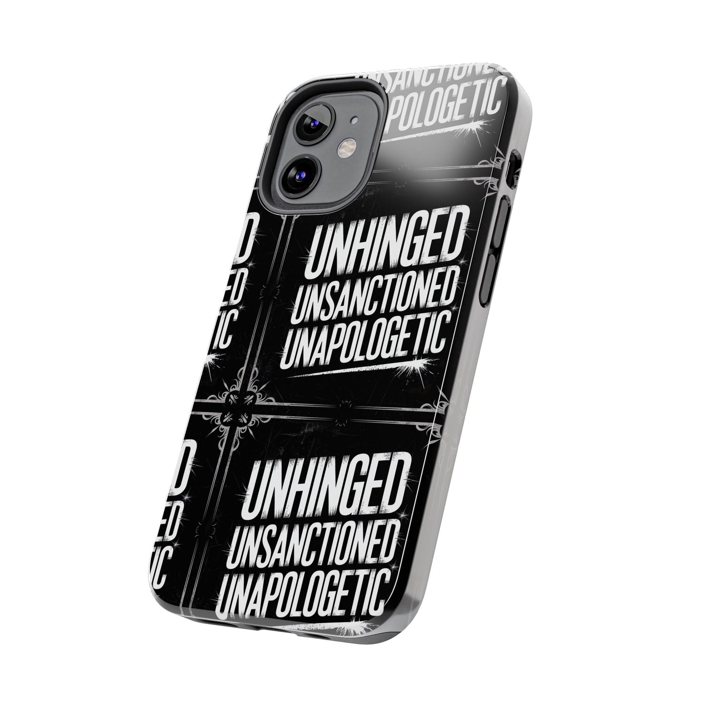 Gothic Case, 'Unhinged Unsanctioned Unapologetic' Alternative Case, Punk Grunge