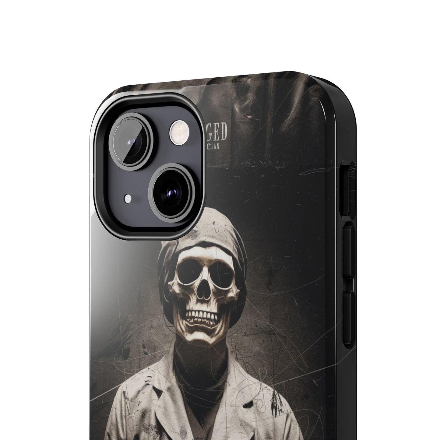 Gothic Phone Case, 'Unhinged Morty Skeleton', Alternative Case, Punk Grunge