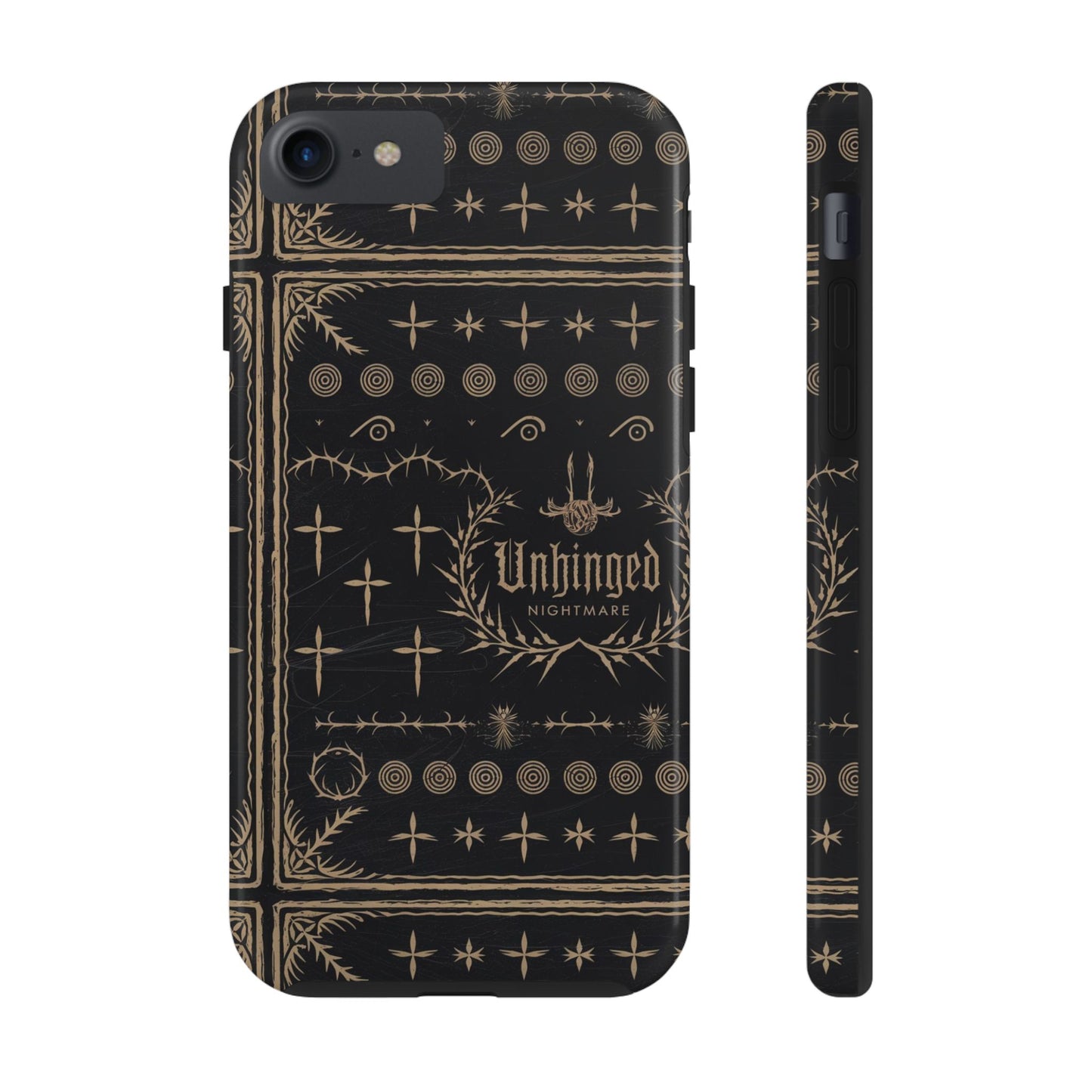 Gothic Phone Case, 'Unhinged Nightmare Crosses', Alternative Case, Punk Grunge