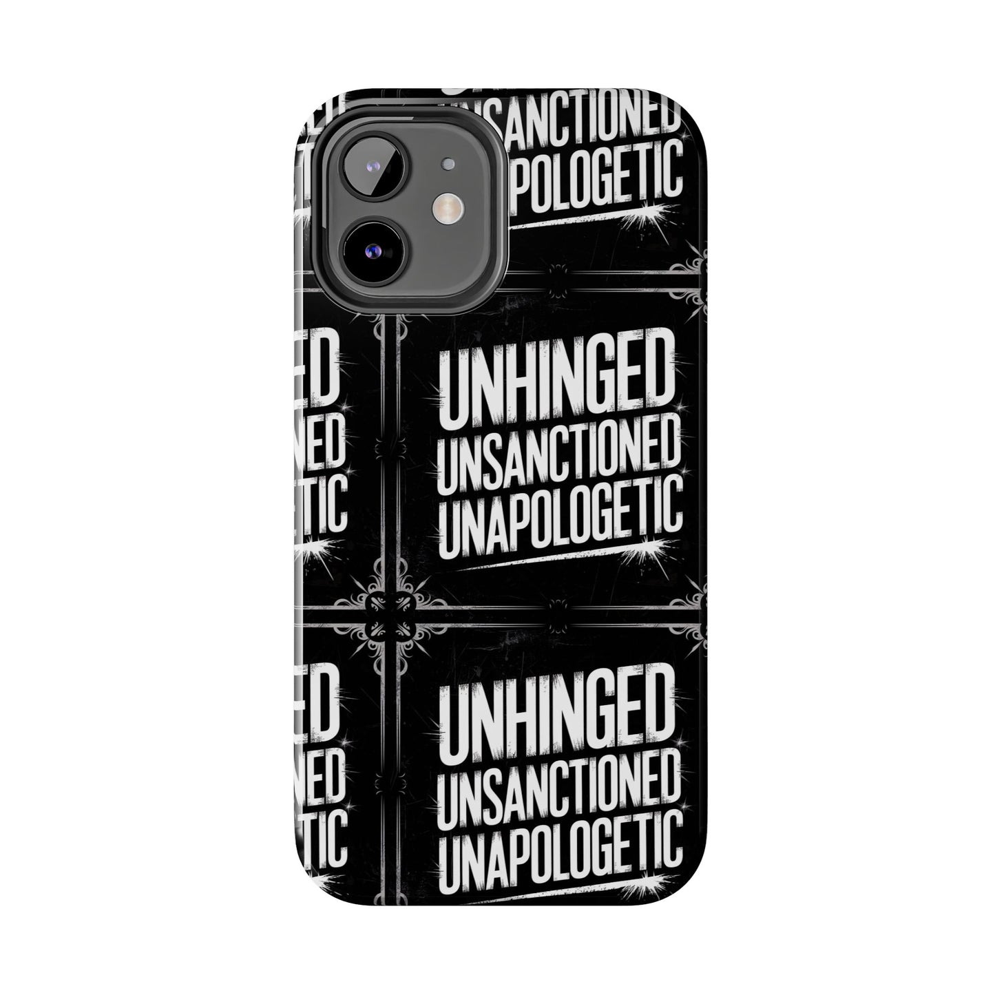 Gothic Case, 'Unhinged Unsanctioned Unapologetic' Alternative Case, Punk Grunge