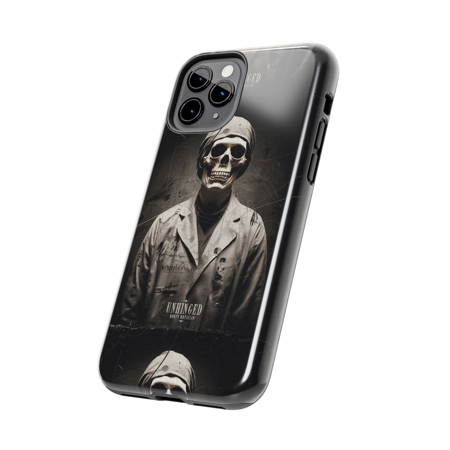 Gothic Phone Case, 'Unhinged Morty Skeleton', Alternative Case, Punk Grunge