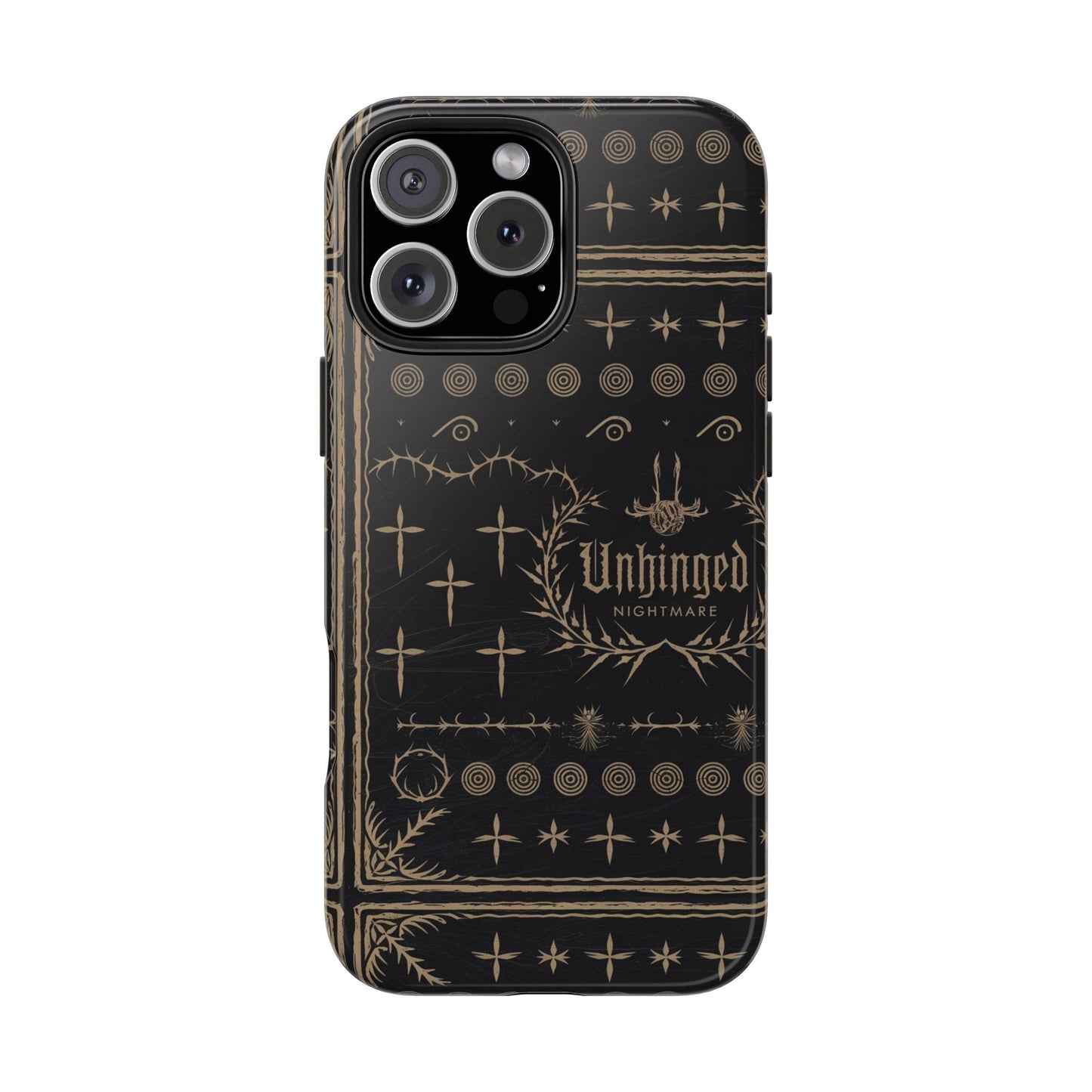 Gothic Phone Case, 'Unhinged Nightmare Crosses', Alternative Case, Punk Grunge