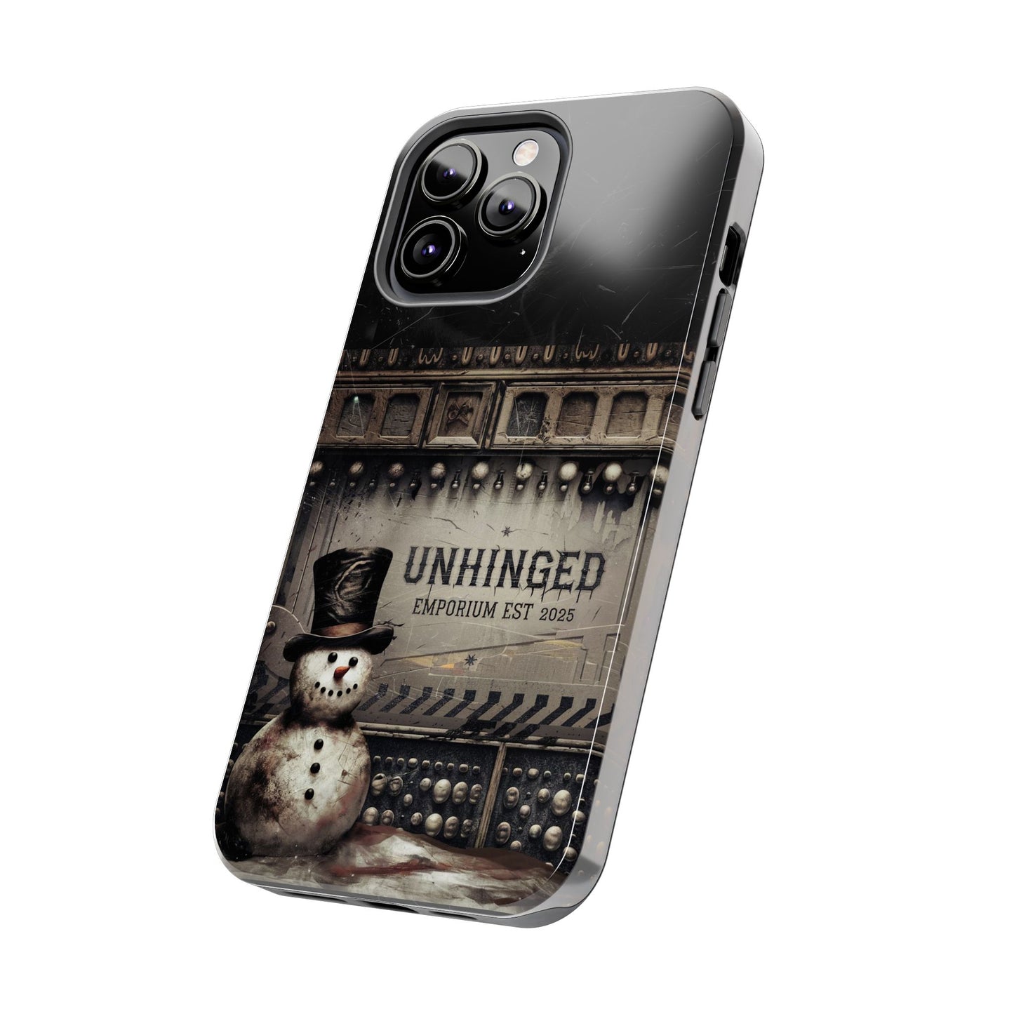 Gothic Phone Case, 'Unhinged Frosty McDeath', Alternative Case, Punk Grunge