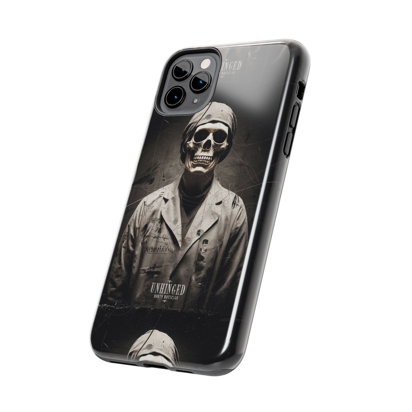 Gothic Phone Case, 'Unhinged Morty Skeleton', Alternative Case, Punk Grunge