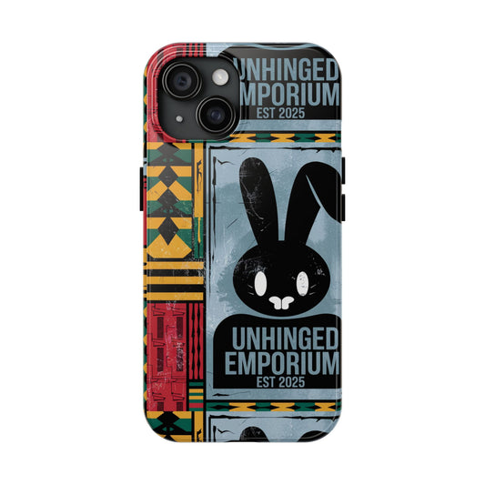 Gothic Phone Case, 'Unhinged Bunny Onyx Boxes', Alternative Case, Punk Grunge