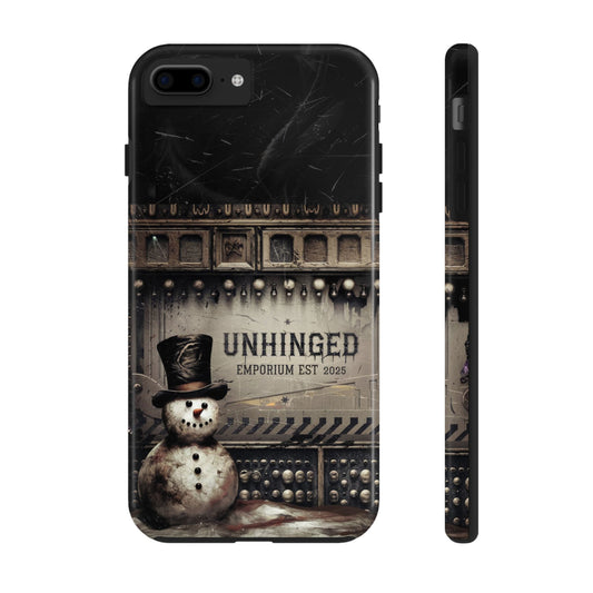 Gothic Phone Case, 'Unhinged Frosty McDeath', Alternative Case, Punk Grunge