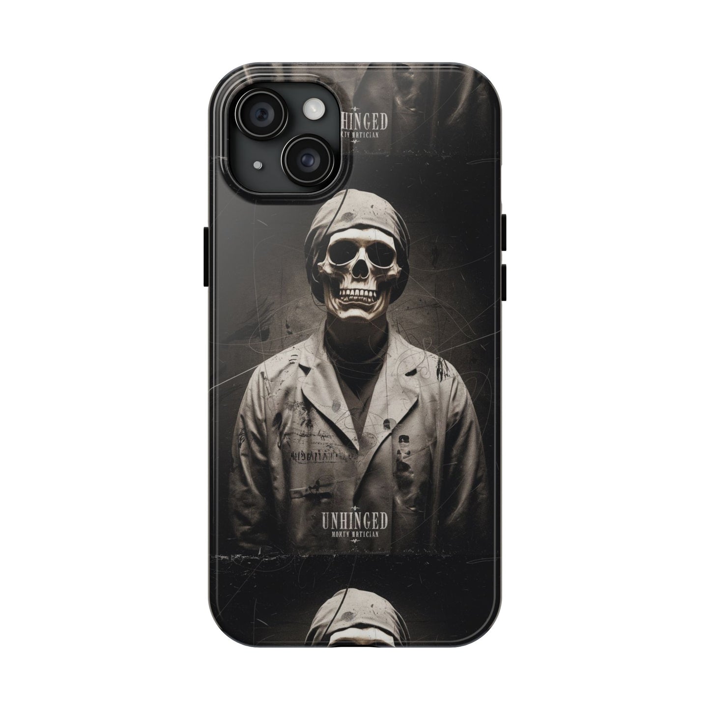 Gothic Phone Case, 'Unhinged Morty Skeleton', Alternative Case, Punk Grunge