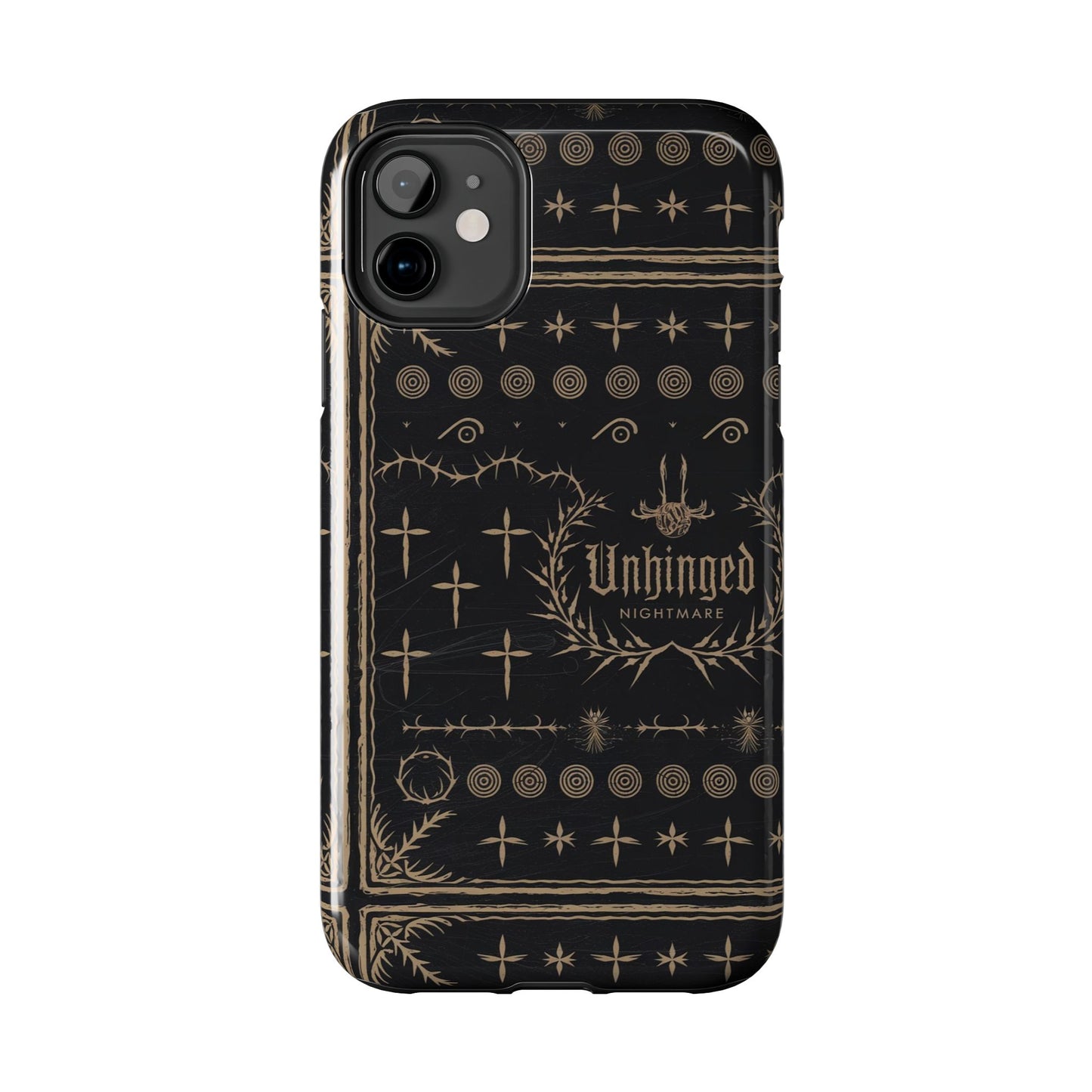 Gothic Phone Case, 'Unhinged Nightmare Crosses', Alternative Case, Punk Grunge