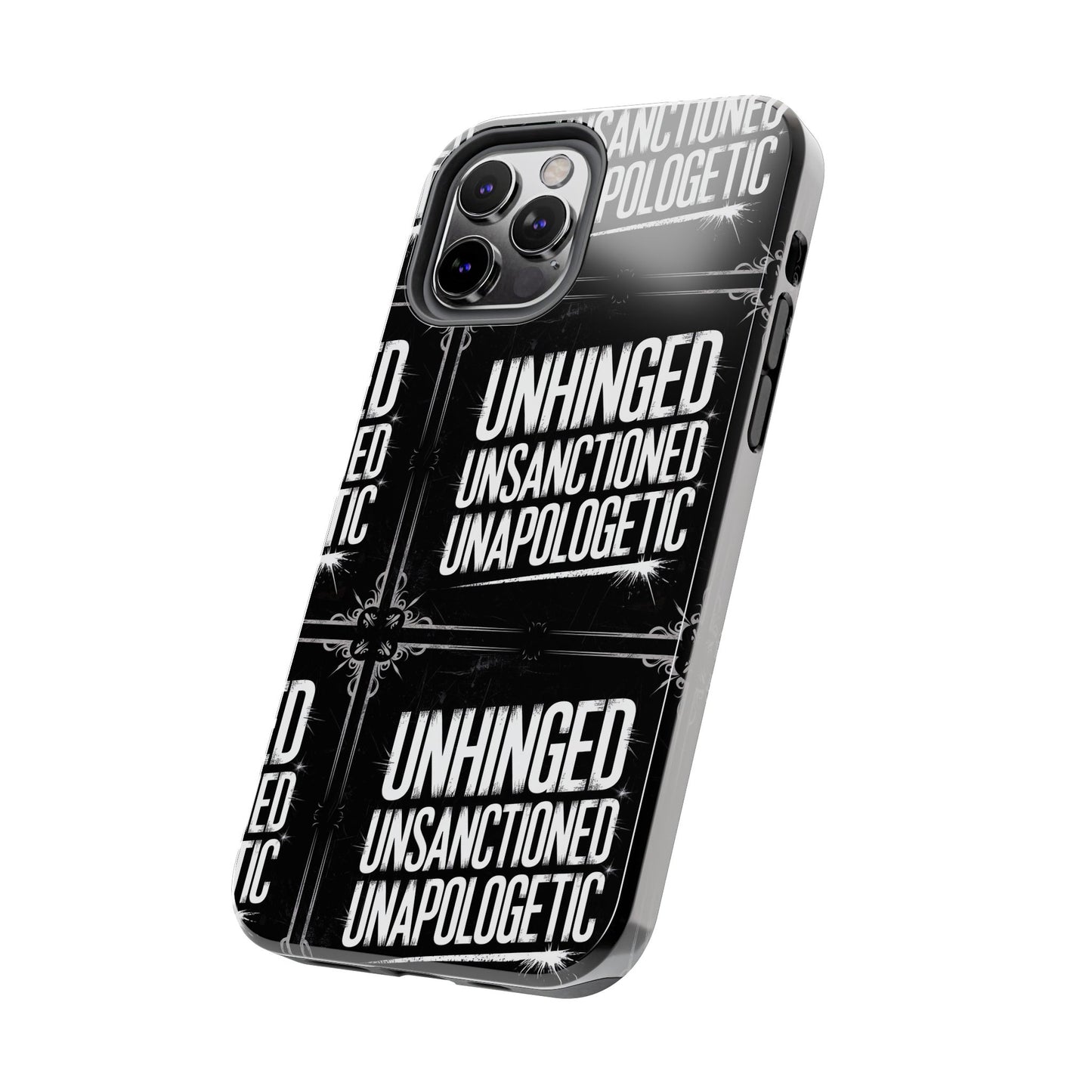 Gothic Case, 'Unhinged Unsanctioned Unapologetic' Alternative Case, Punk Grunge