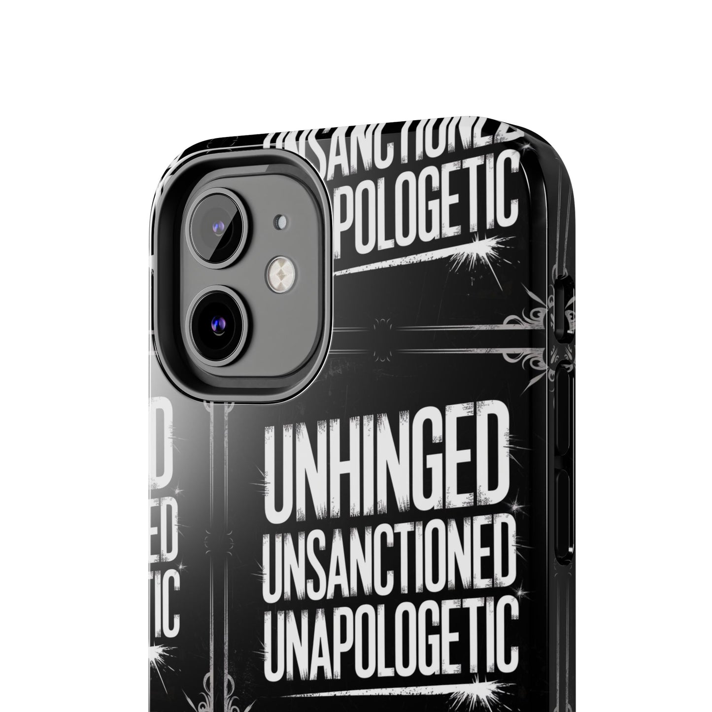 Gothic Case, 'Unhinged Unsanctioned Unapologetic' Alternative Case, Punk Grunge