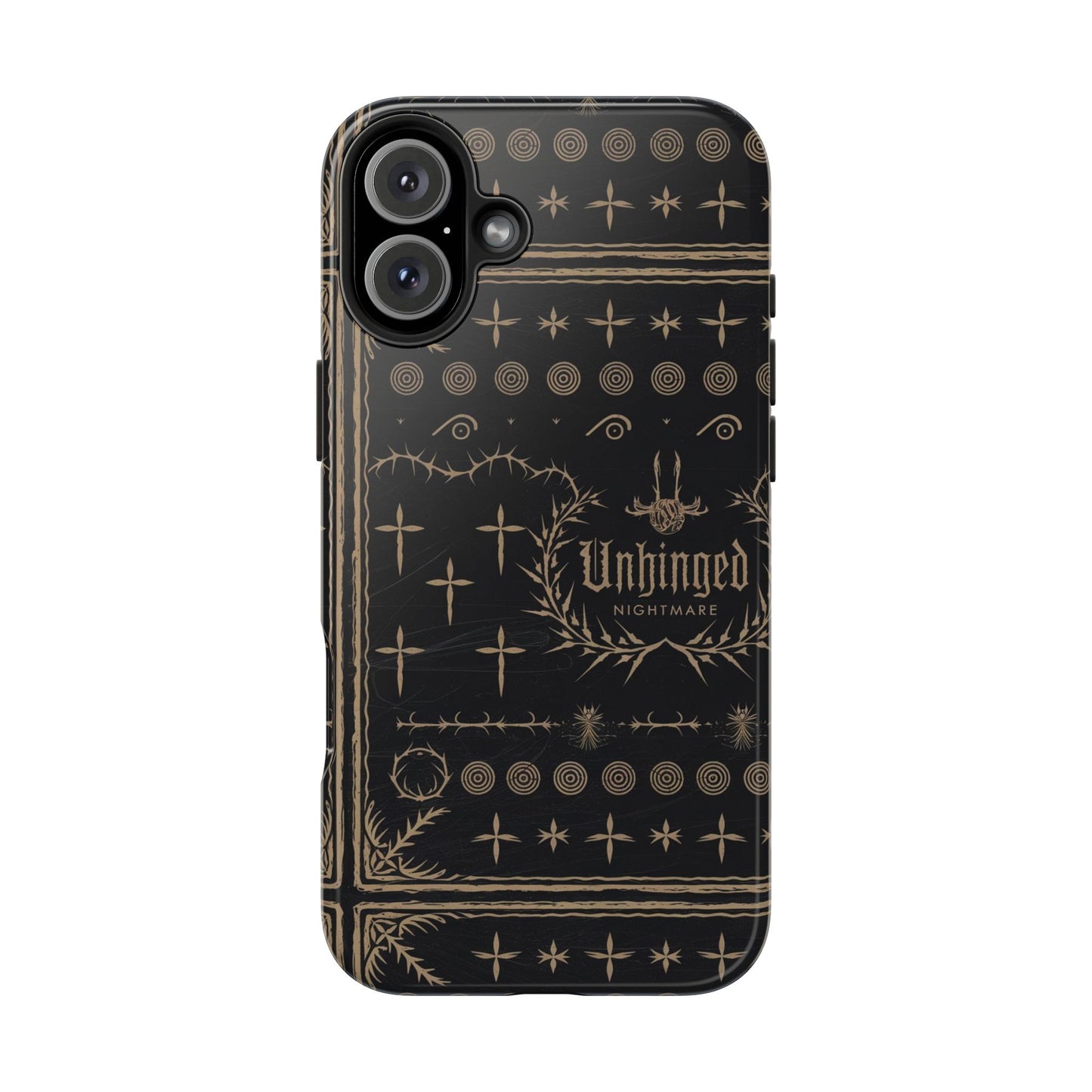 Gothic Phone Case, 'Unhinged Nightmare Crosses', Alternative Case, Punk Grunge