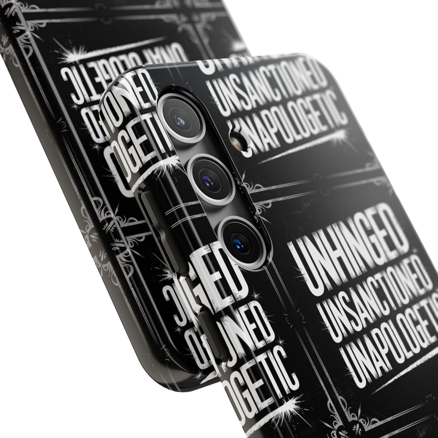 Gothic Case, 'Unhinged Unsanctioned Unapologetic' Alternative Case, Punk Grunge