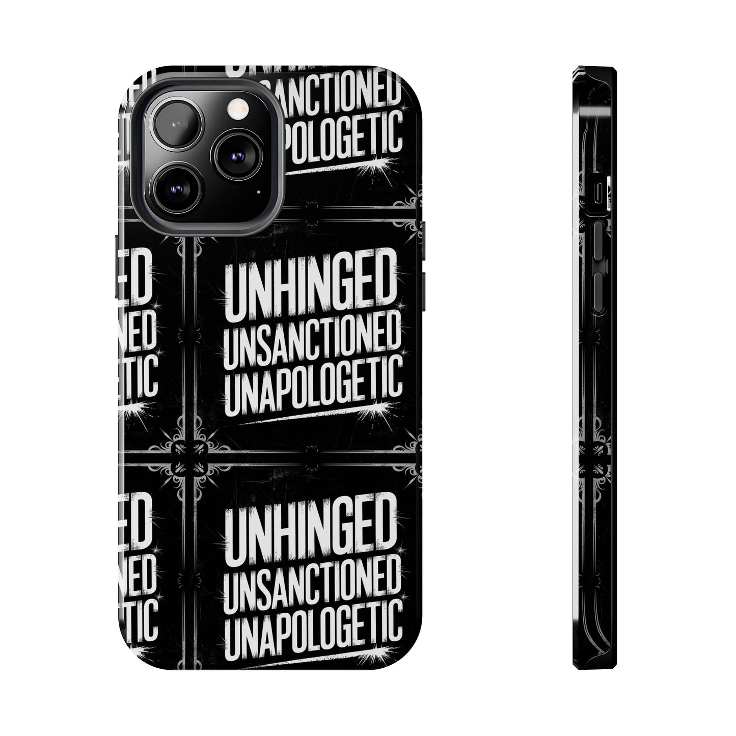 Gothic Case, 'Unhinged Unsanctioned Unapologetic' Alternative Case, Punk Grunge