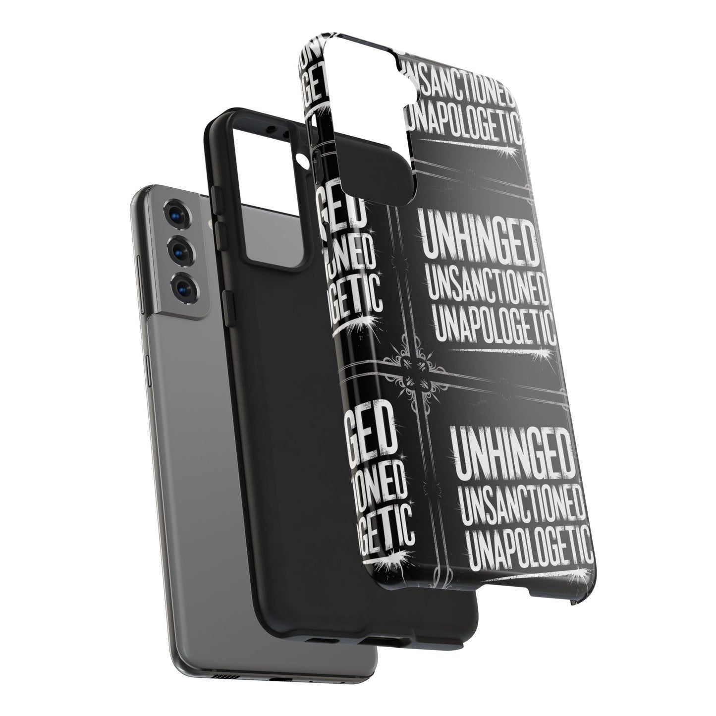 Gothic Case, 'Unhinged Unsanctioned Unapologetic' Alternative Case, Punk Grunge