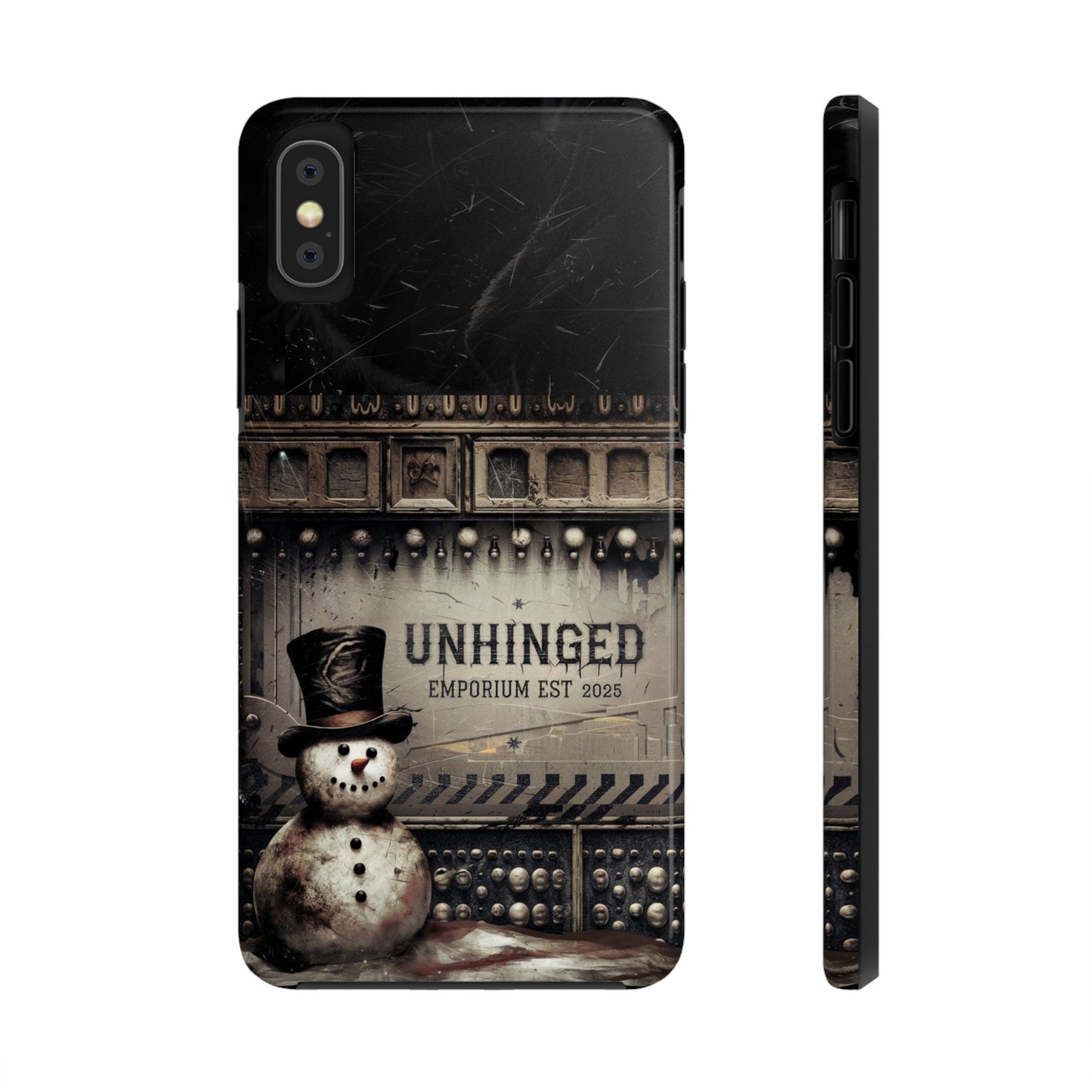 Gothic Phone Case, 'Unhinged Frosty McDeath', Alternative Case, Punk Grunge