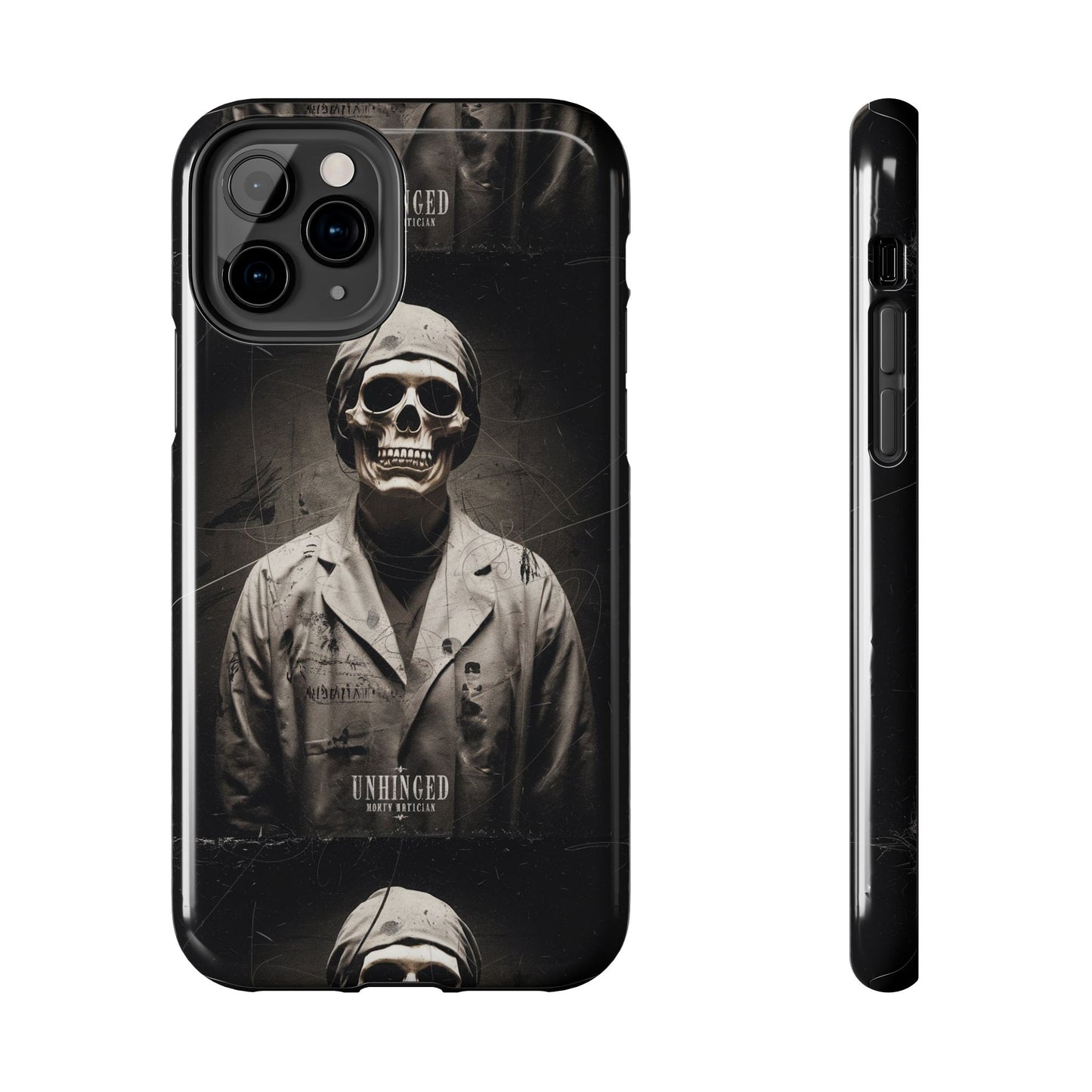 Gothic Phone Case, 'Unhinged Morty Skeleton', Alternative Case, Punk Grunge