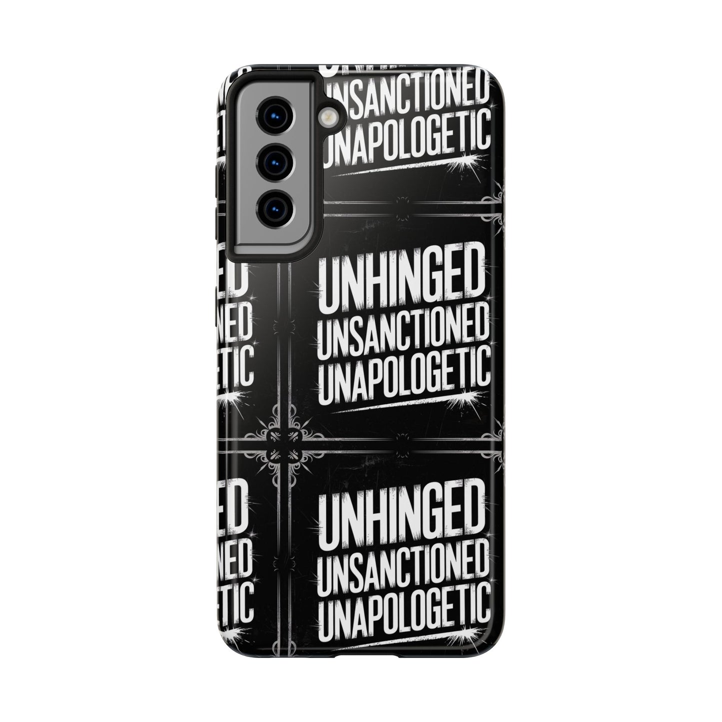 Gothic Case, 'Unhinged Unsanctioned Unapologetic' Alternative Case, Punk Grunge