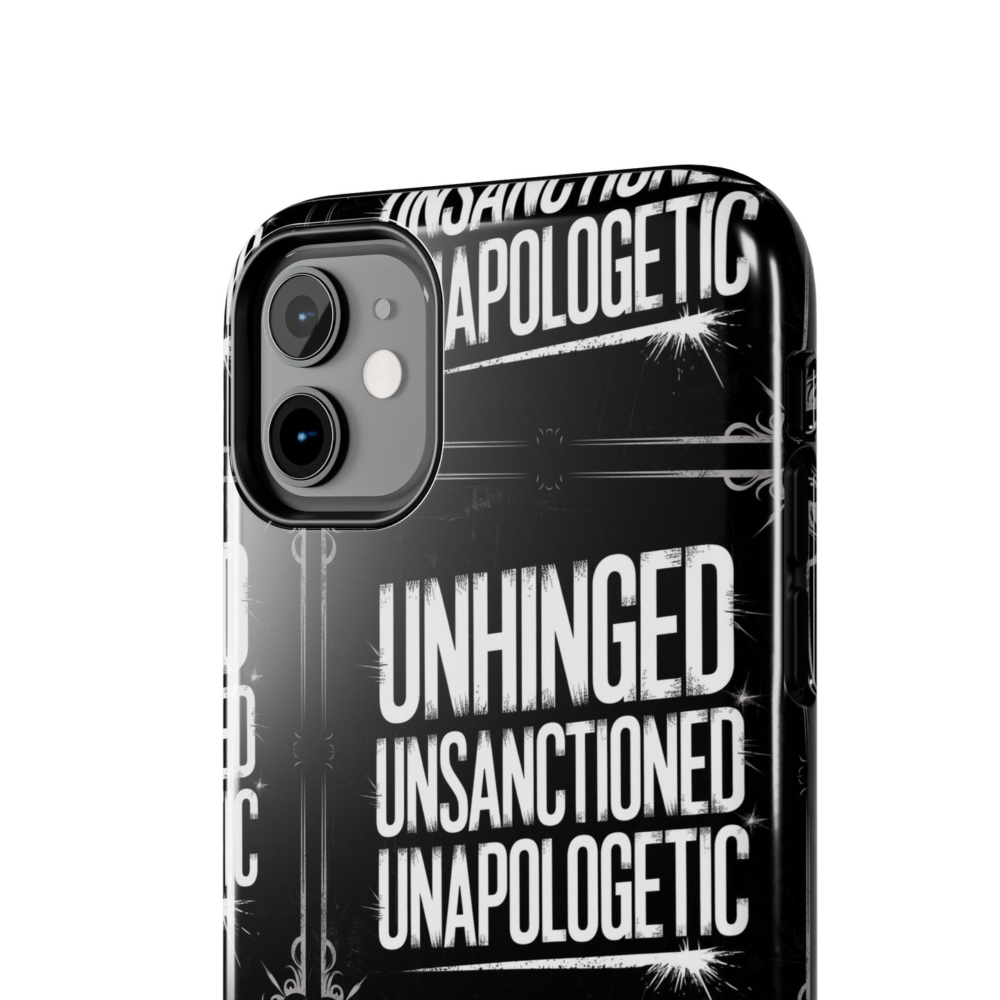 Gothic Case, 'Unhinged Unsanctioned Unapologetic' Alternative Case, Punk Grunge