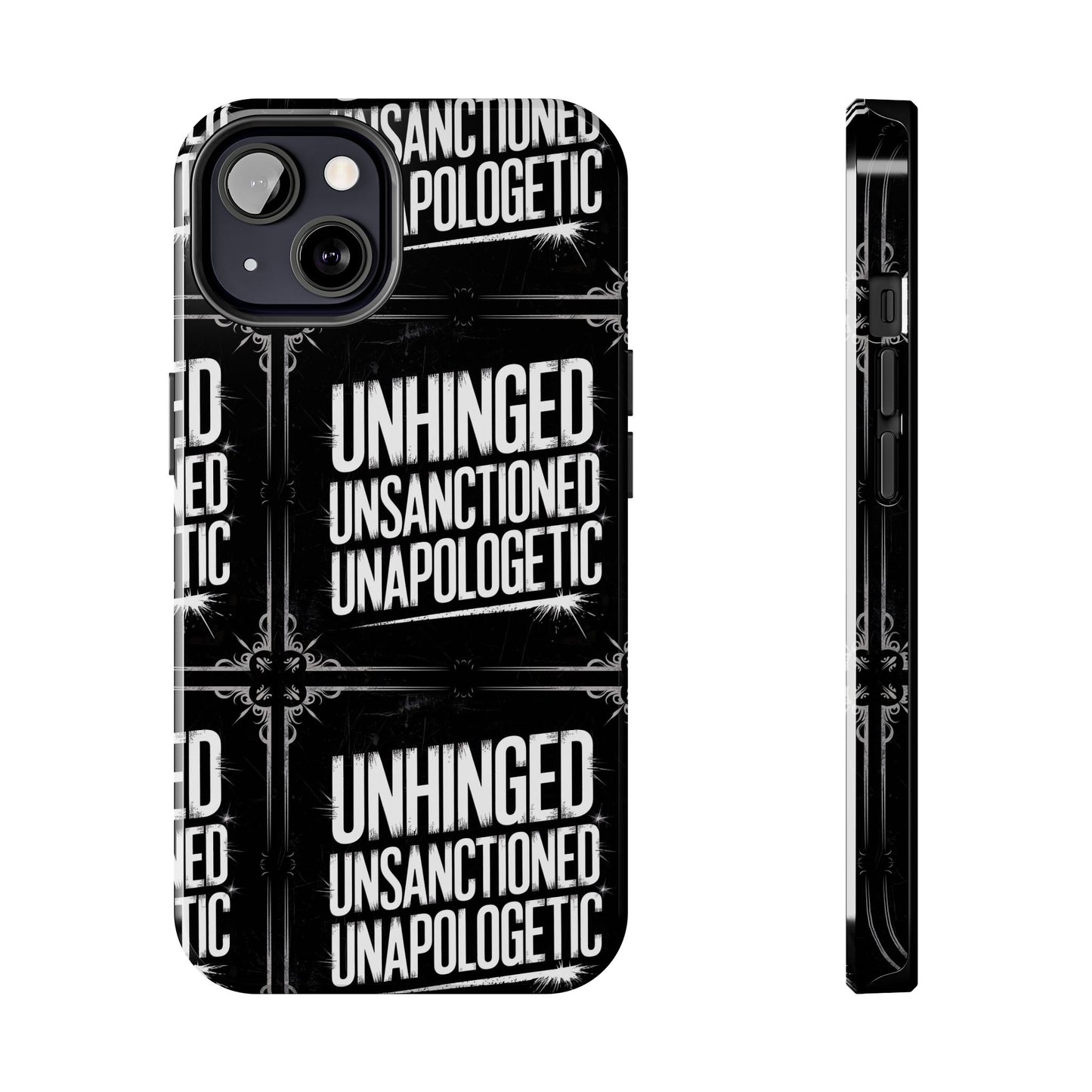 Gothic Case, 'Unhinged Unsanctioned Unapologetic' Alternative Case, Punk Grunge