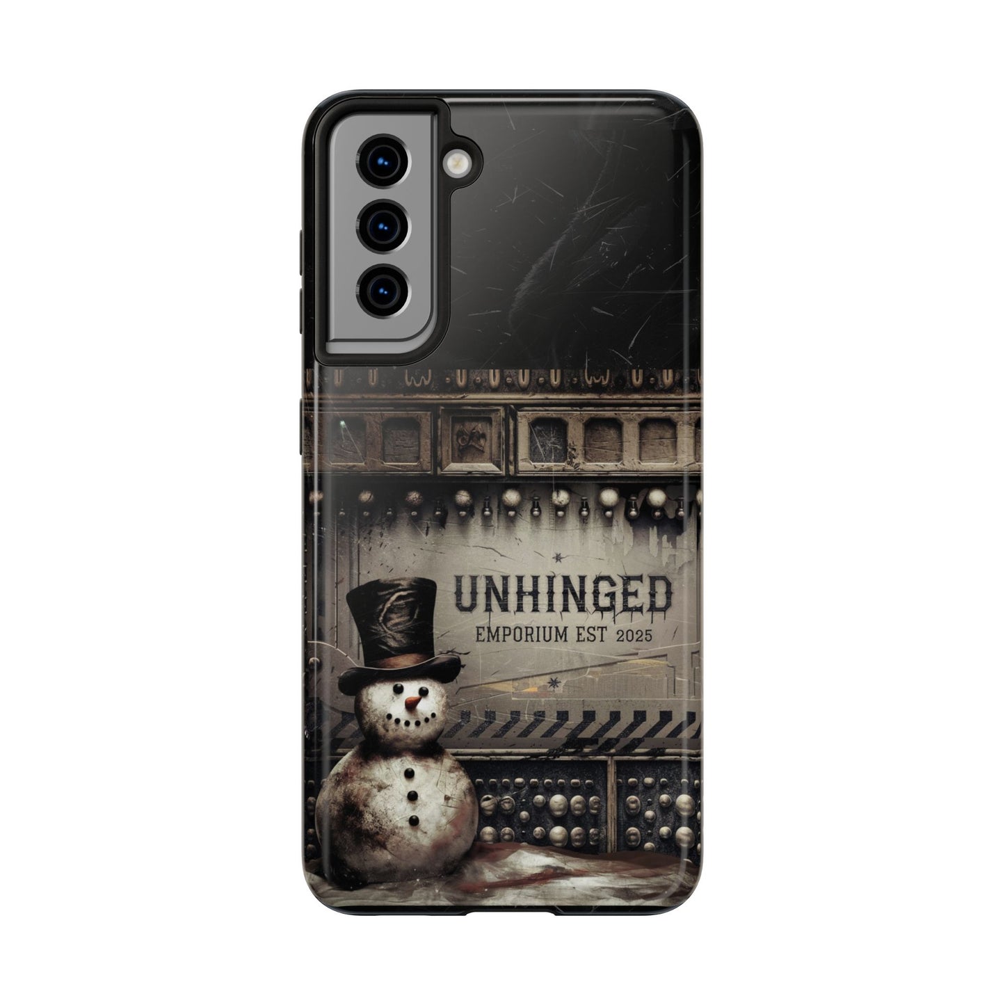 Gothic Phone Case, 'Unhinged Frosty McDeath', Alternative Case, Punk Grunge