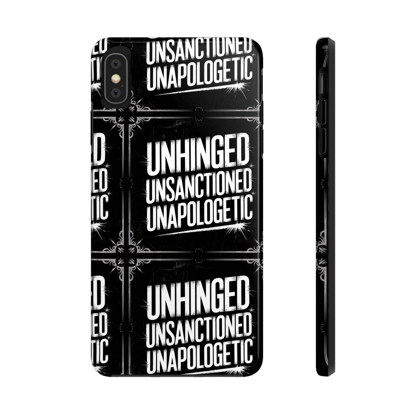 Gothic Case, 'Unhinged Unsanctioned Unapologetic' Alternative Case, Punk Grunge