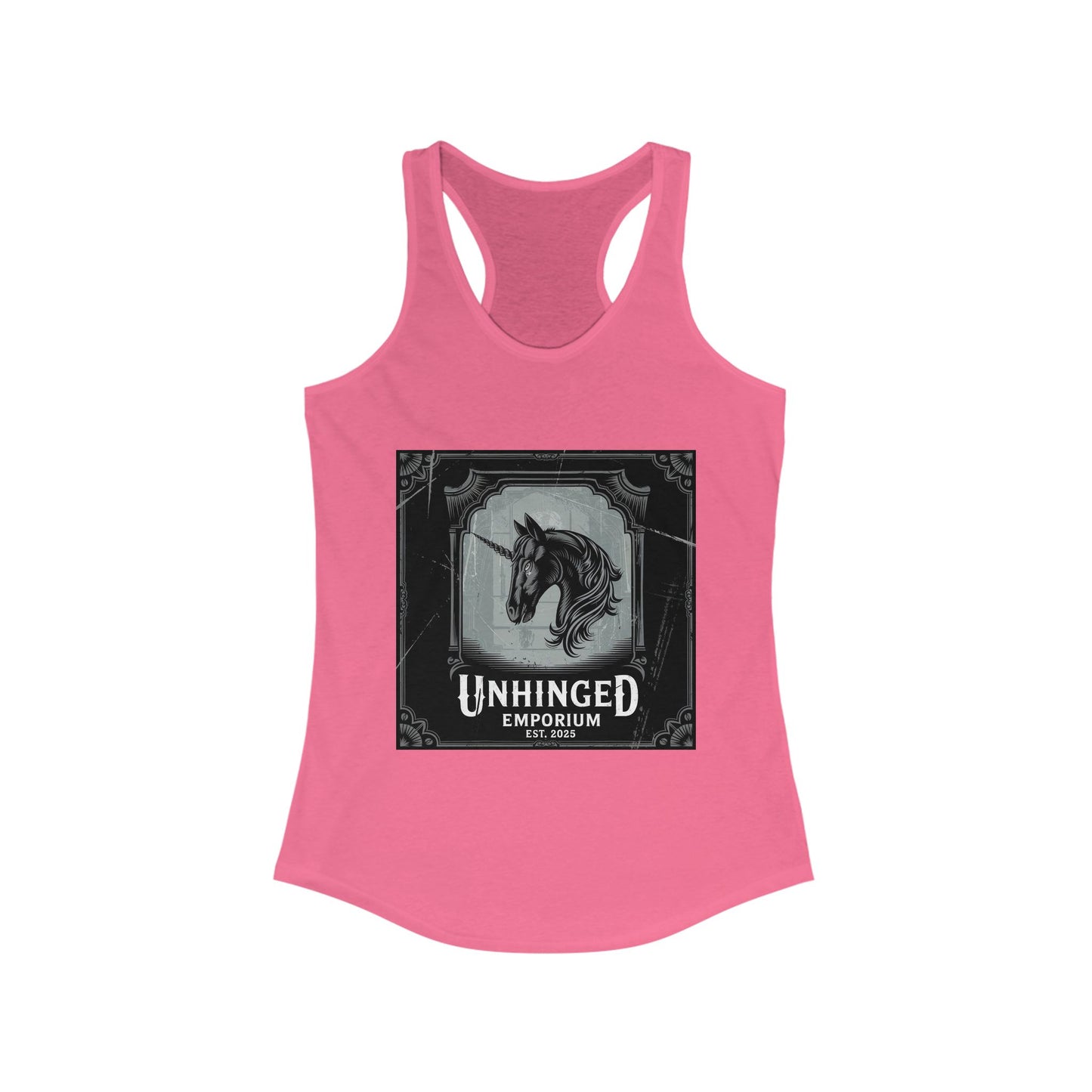 Gothic Tank Top, 'Unhinged Black Unicorn', Alternative Shirt, Punk Grunge