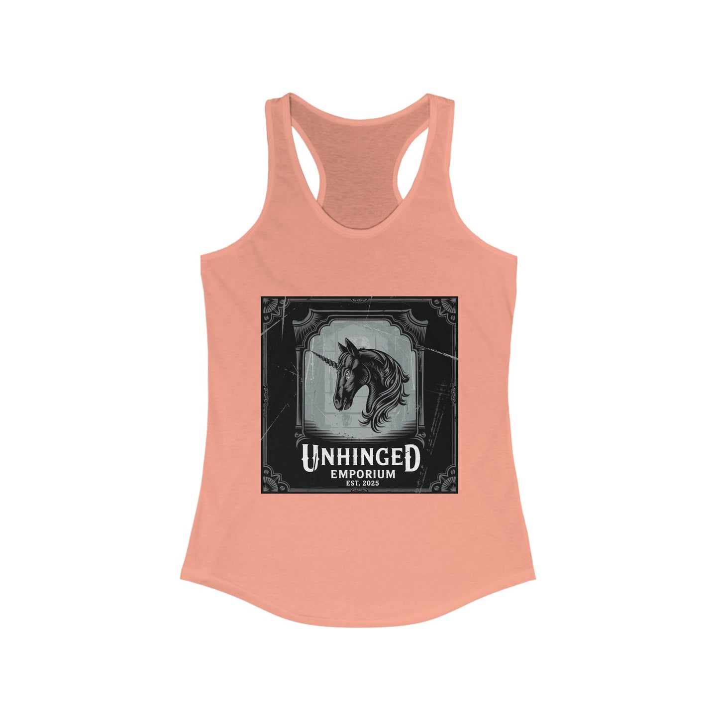 Gothic Tank Top, 'Unhinged Black Unicorn', Alternative Shirt, Punk Grunge