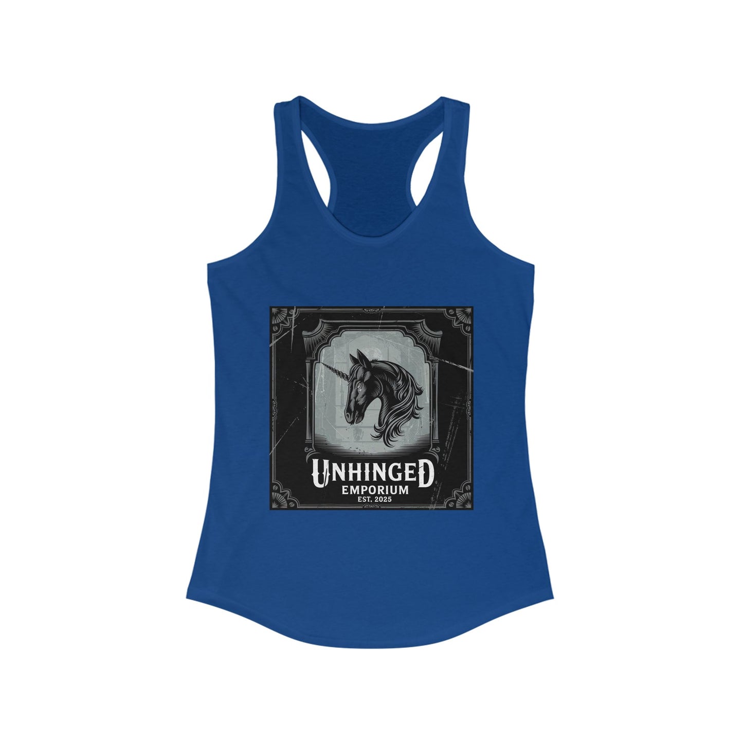 Gothic Tank Top, 'Unhinged Black Unicorn', Alternative Shirt, Punk Grunge