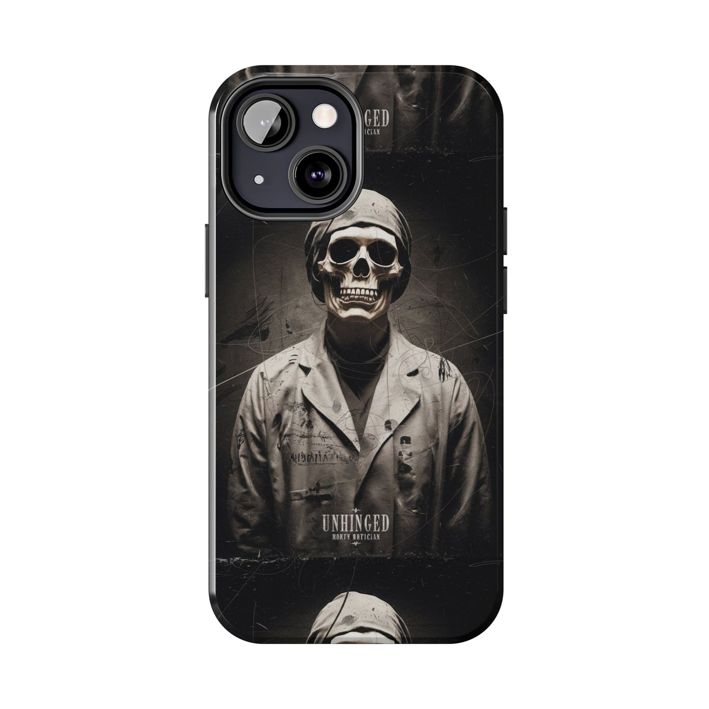 Gothic Phone Case, 'Unhinged Morty Skeleton', Alternative Case, Punk Grunge