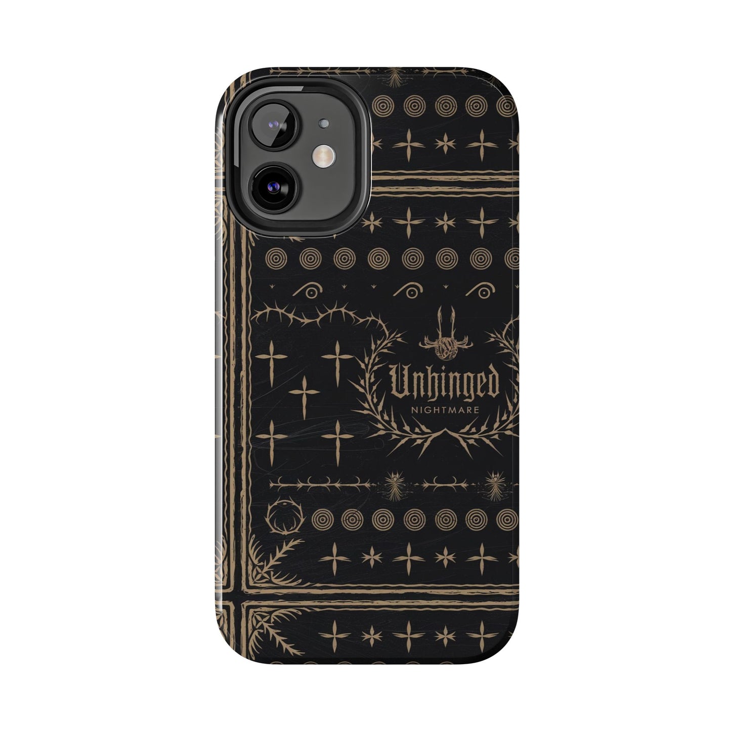 Gothic Phone Case, 'Unhinged Nightmare Crosses', Alternative Case, Punk Grunge