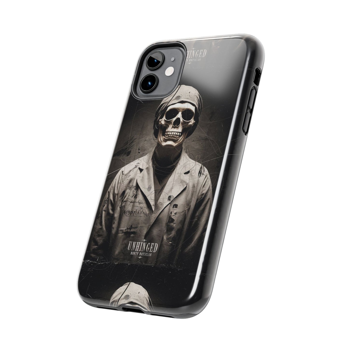 Gothic Phone Case, 'Unhinged Morty Skeleton', Alternative Case, Punk Grunge