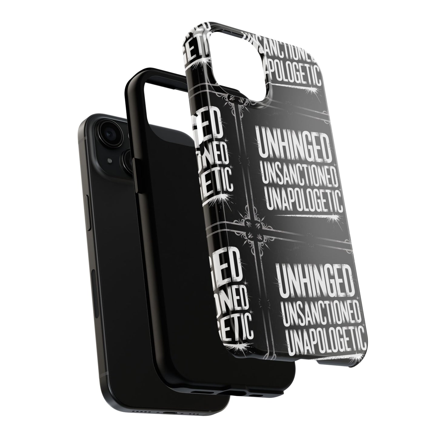 Gothic Case, 'Unhinged Unsanctioned Unapologetic' Alternative Case, Punk Grunge