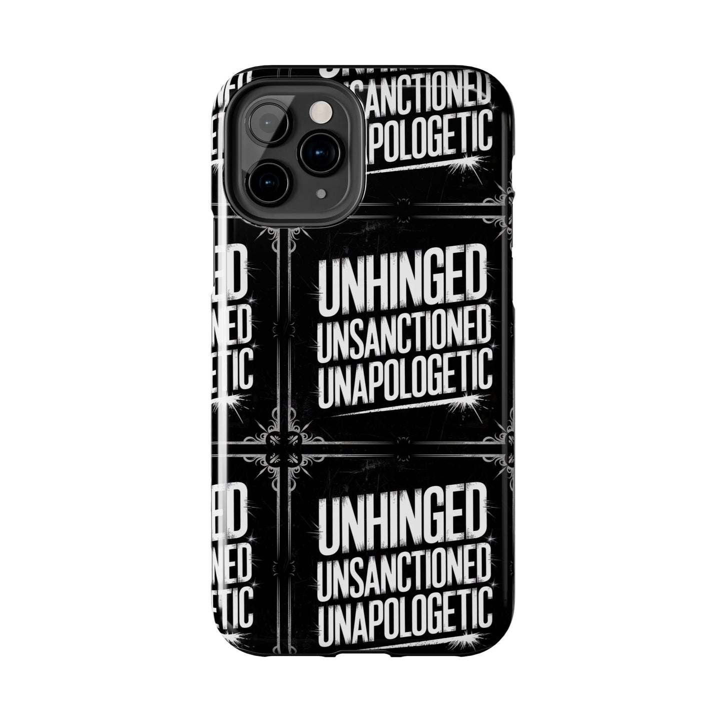 Gothic Case, 'Unhinged Unsanctioned Unapologetic' Alternative Case, Punk Grunge